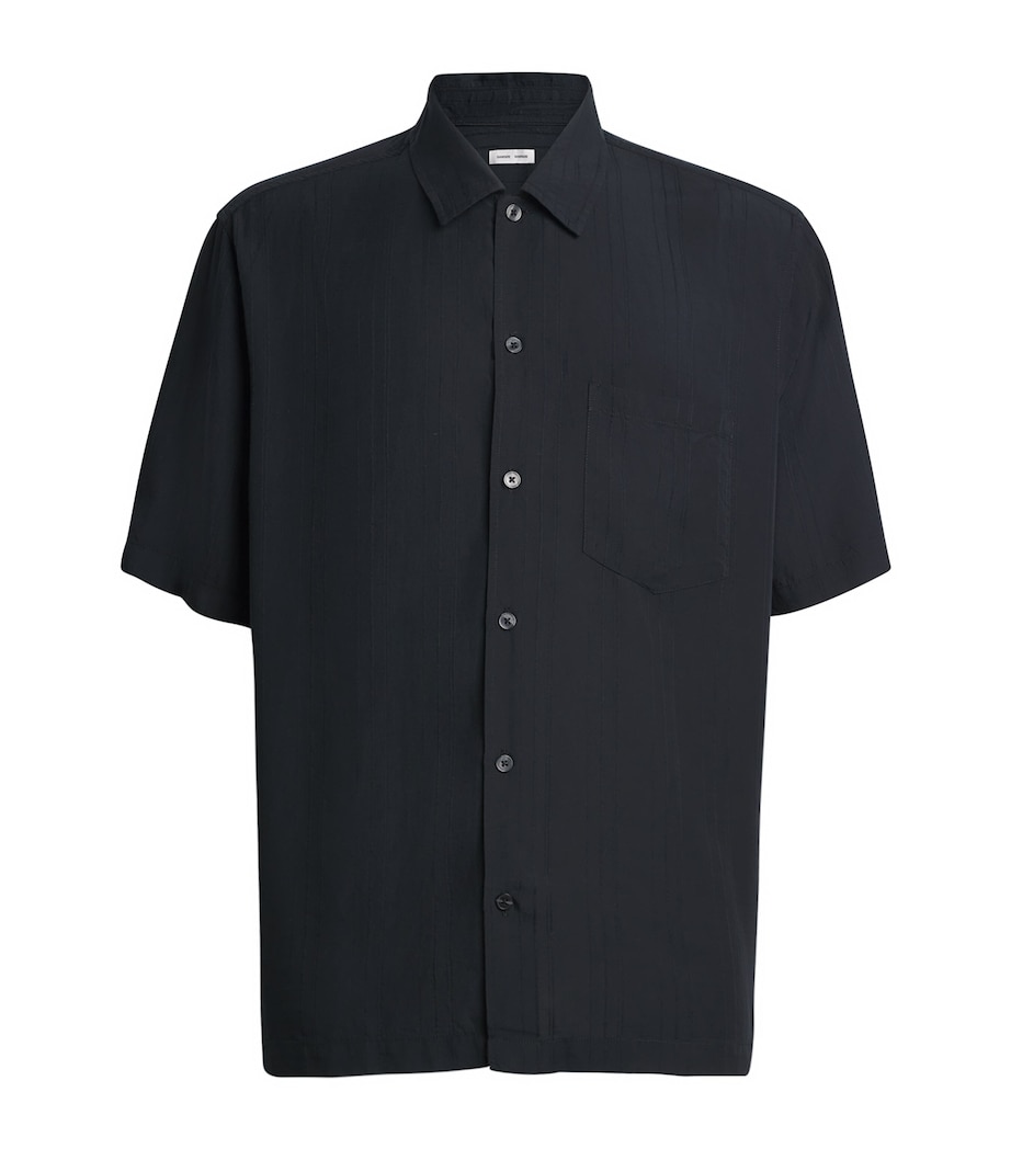 Lyocell Vertical-Stitch Shirt BLACK CLR000021 Image 1