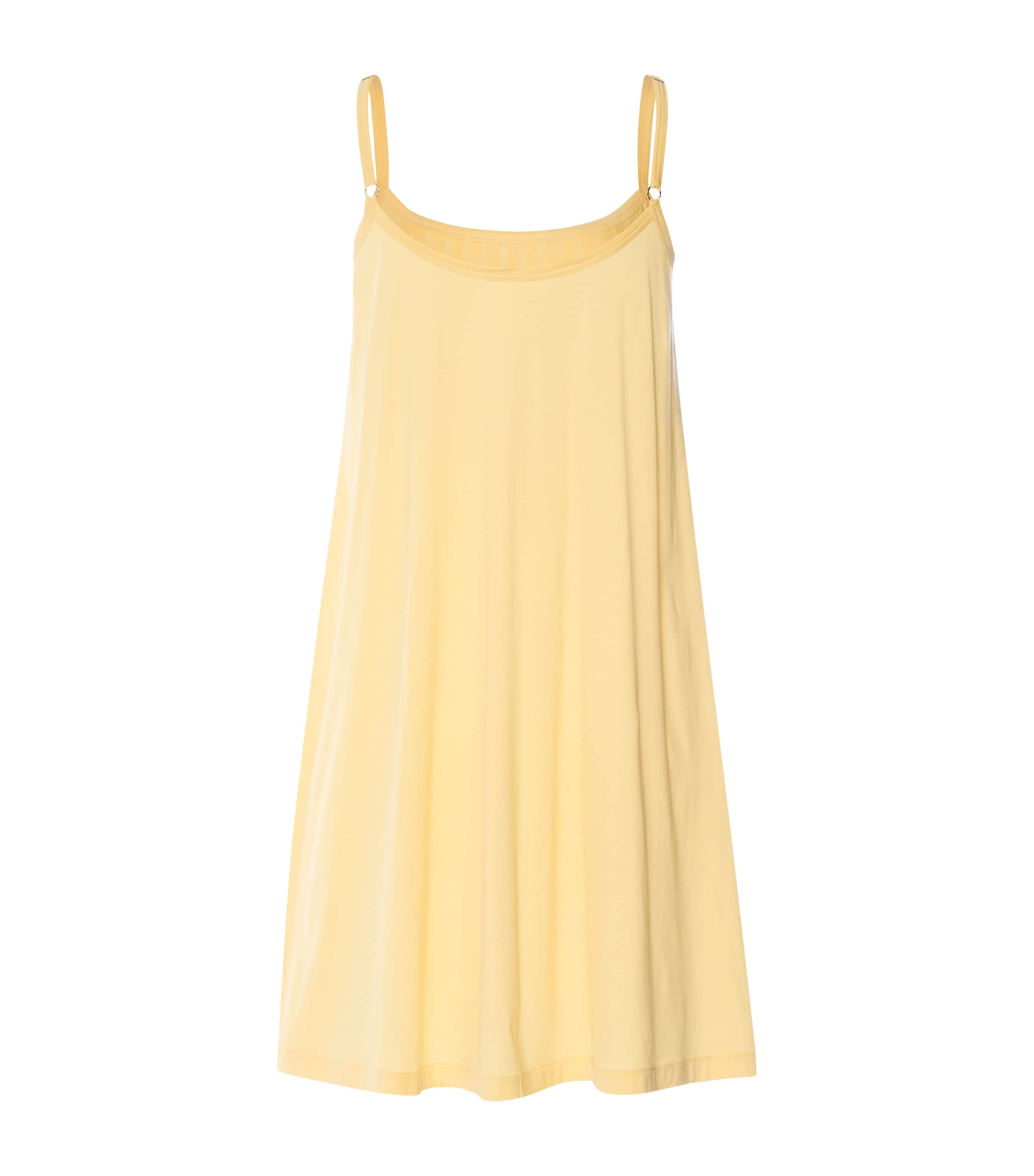 Hanro Womens Cotton Juliet Spaghetti Dress Vanilla Highlight Image 5