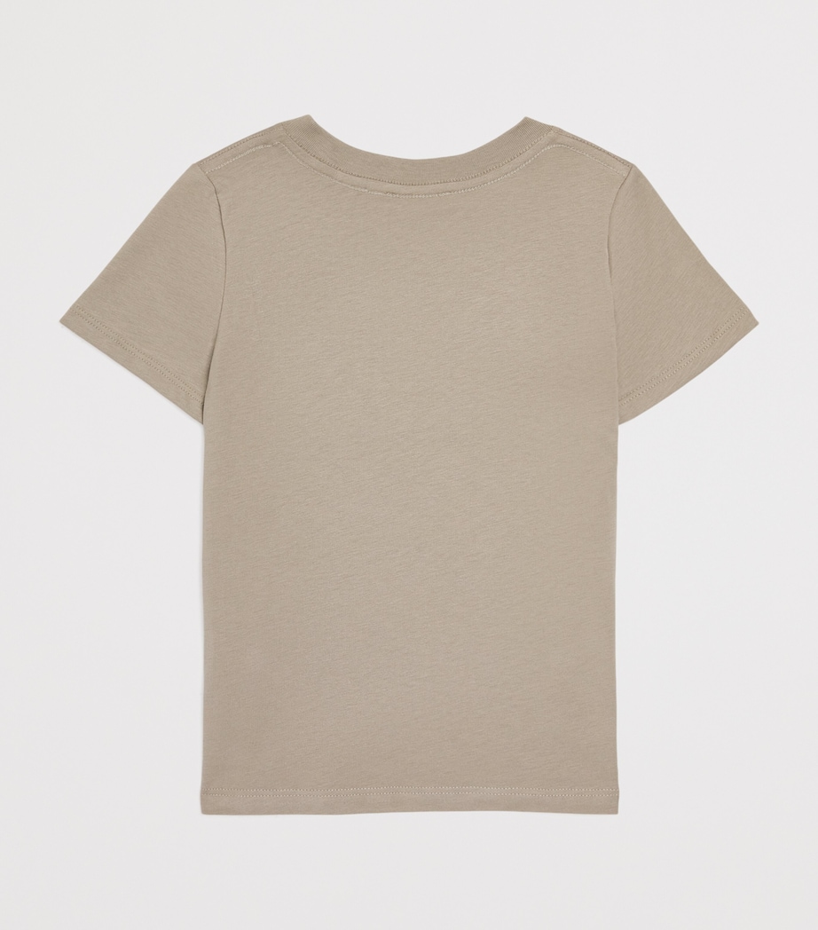 Organic Cotton Logo T-Shirt (4-5 Years) OLIVE GRAY Image 2