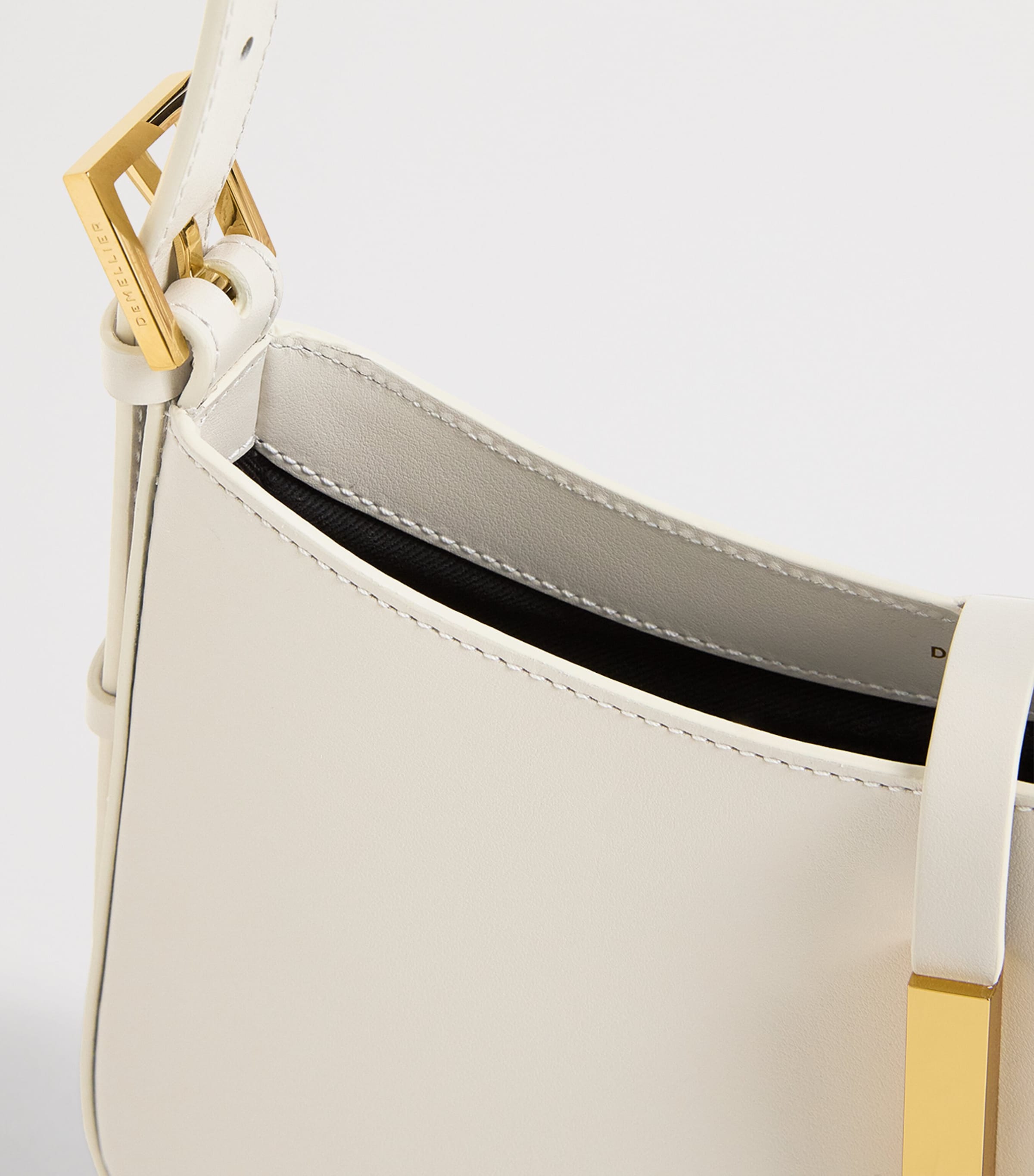 Demellier Ivory Leather Tokyo Shoulder Bag | Harrods US