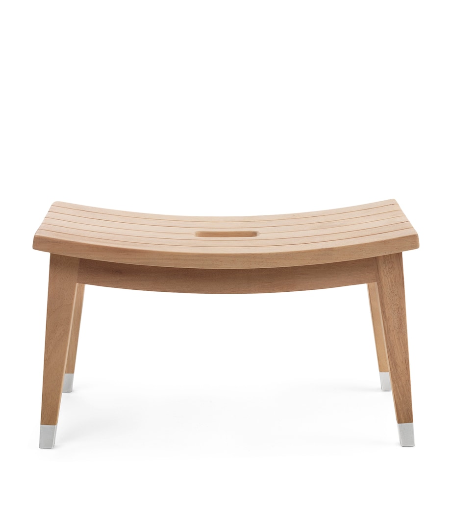 Wood Lotus Ottoman BROWN Image 2