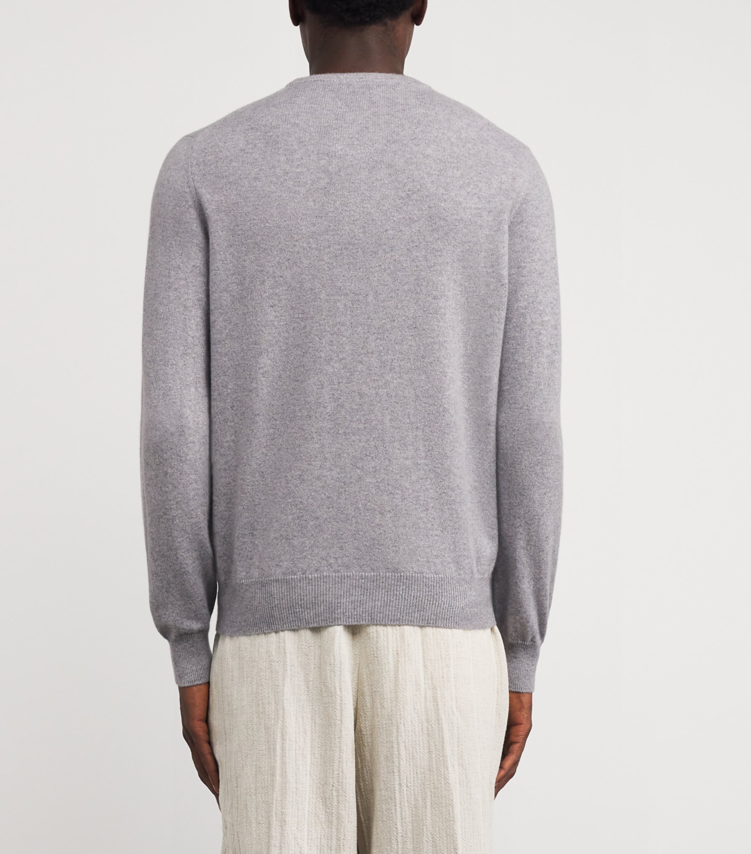 Kid Cashmere Crew-Neck Sweater 11128 LIGHT GREY Image 4