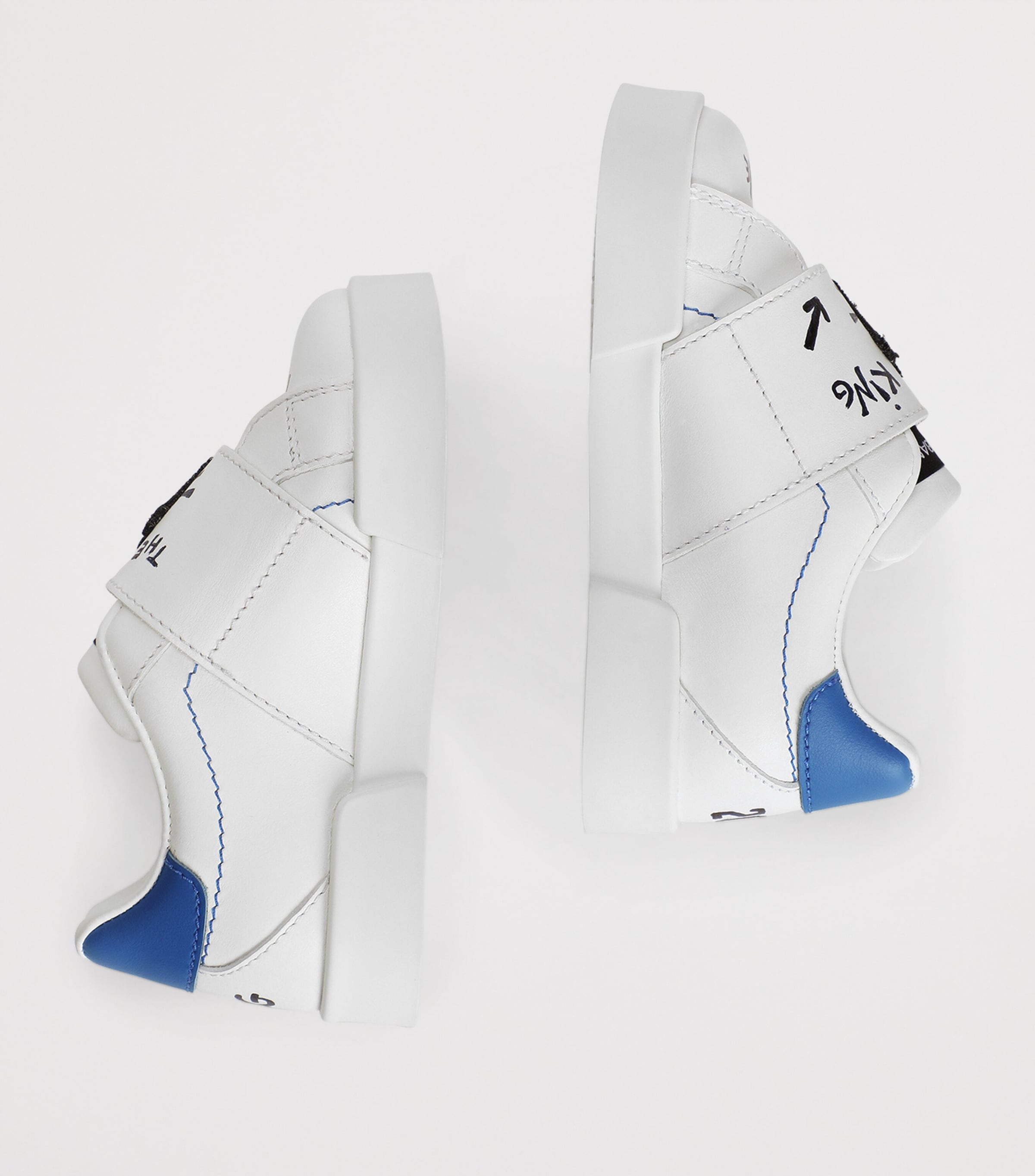 Leather Low-Top Sneakers 8W921-SCRITTE Image 5