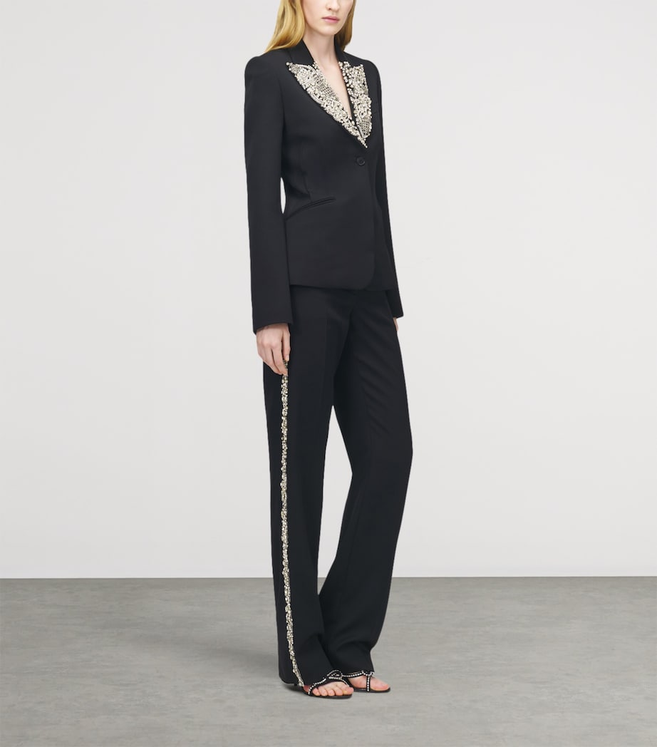 Wool Embellished Single-Breasted Jacket 1000 Image 3