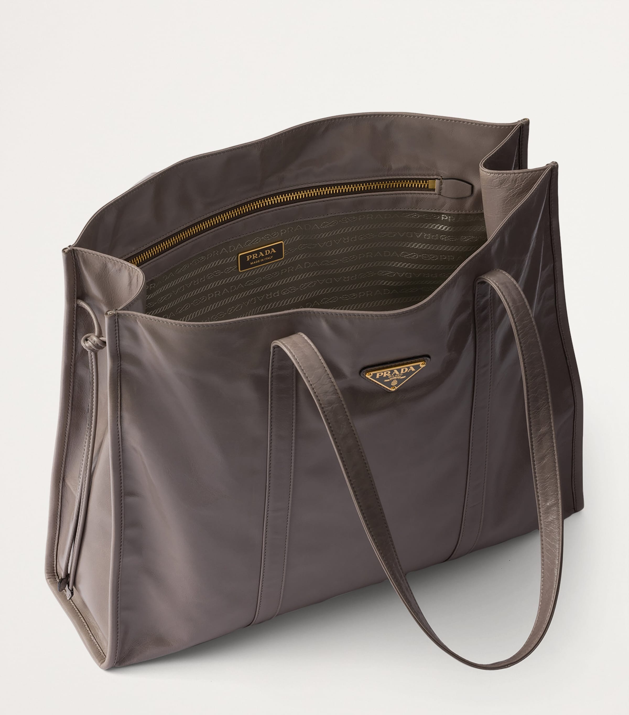 Prada Large Leather Tote Bag | Harrods UK