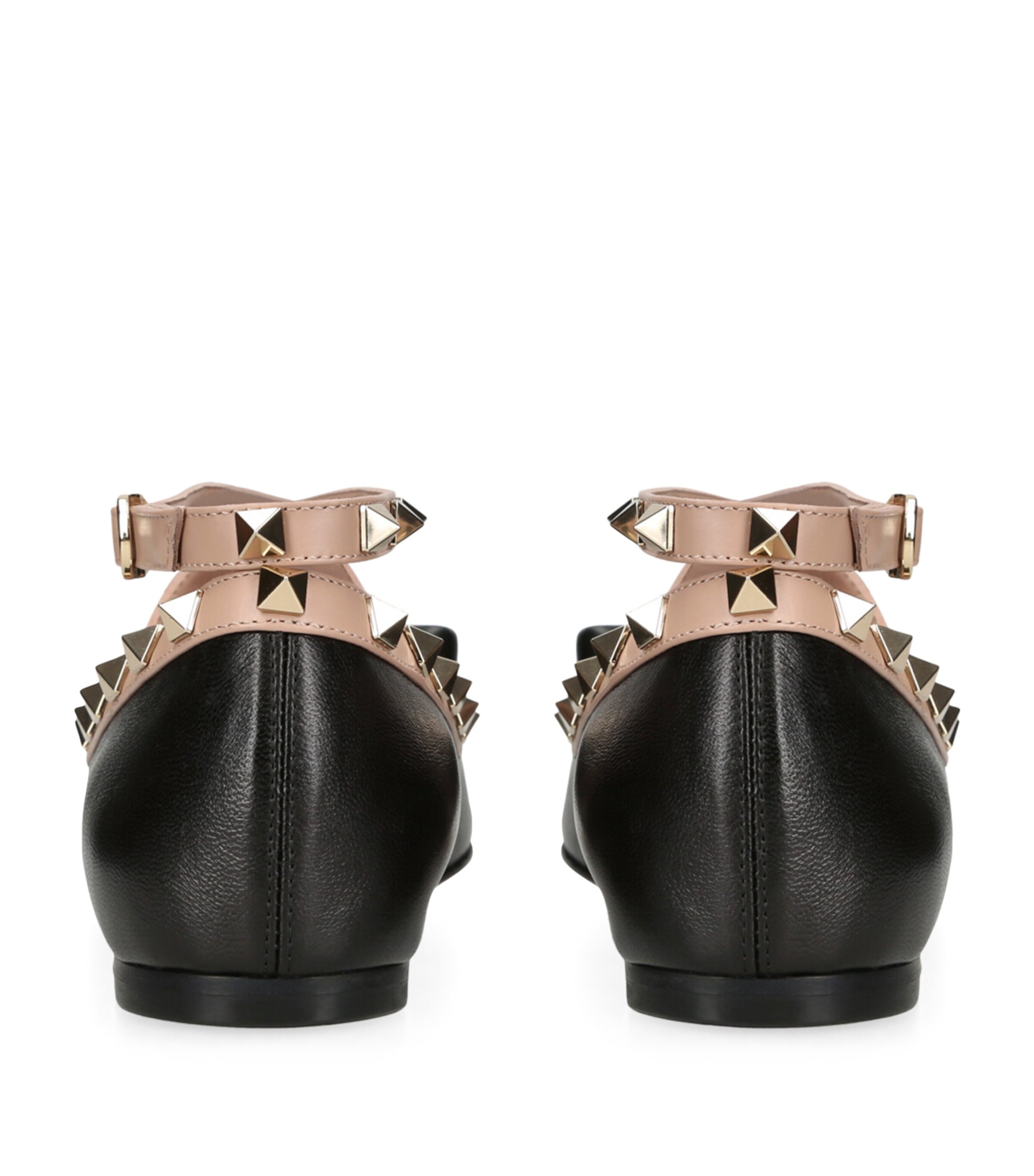 Valentino Garavani Leather Rockstud Ballet Flats Black/comb Image 4