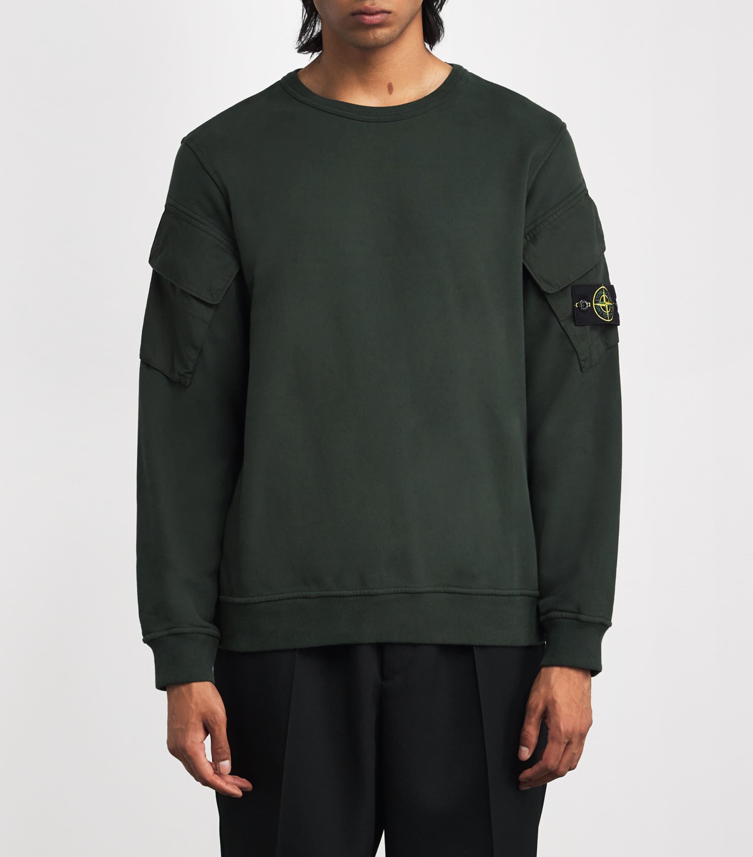 Organic Cotton Utility-Pocket Sweatshirt V005E Image 3