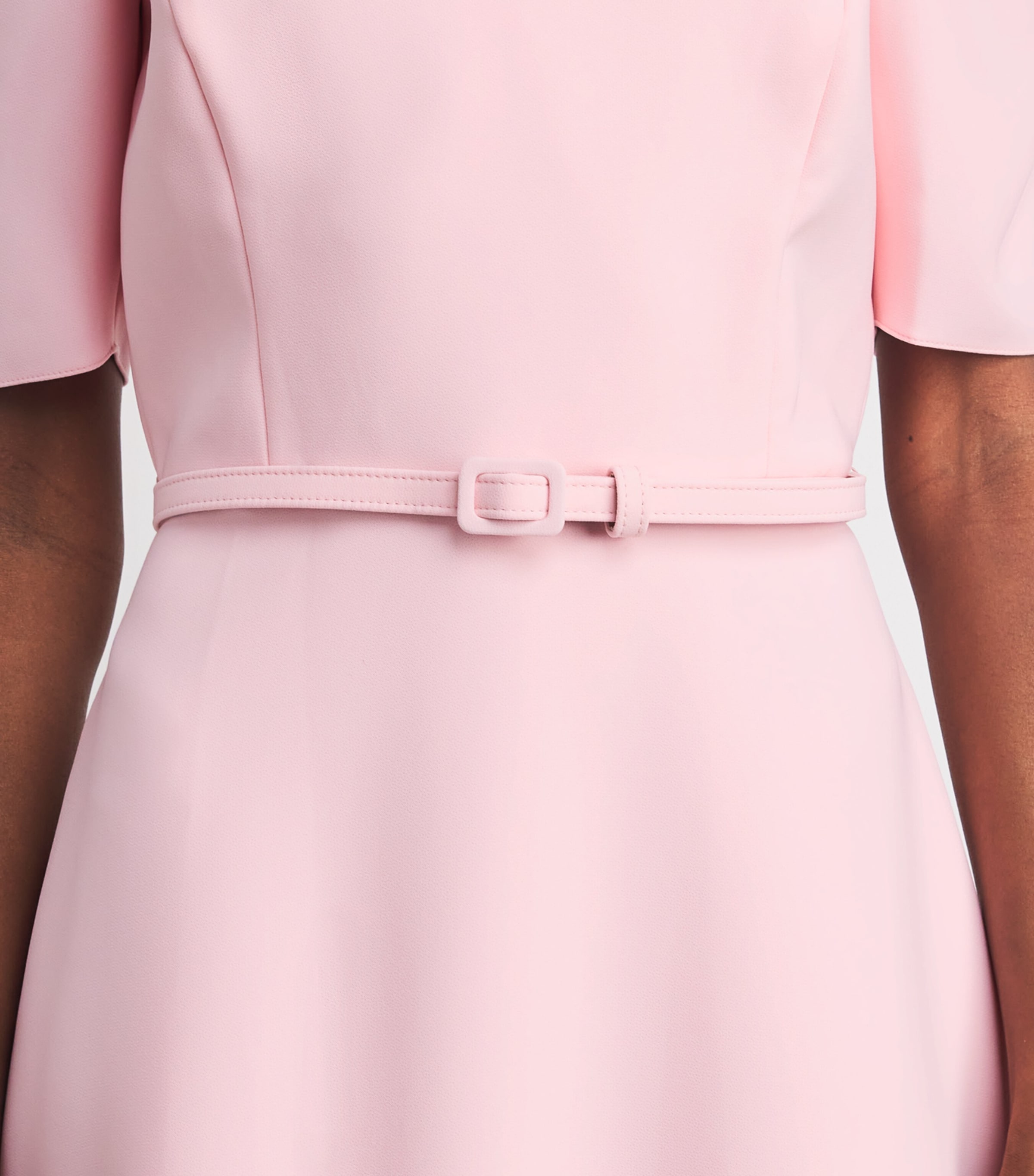 Carolina Herrera Womens Crepe Midi Dress Rosewater Image 3