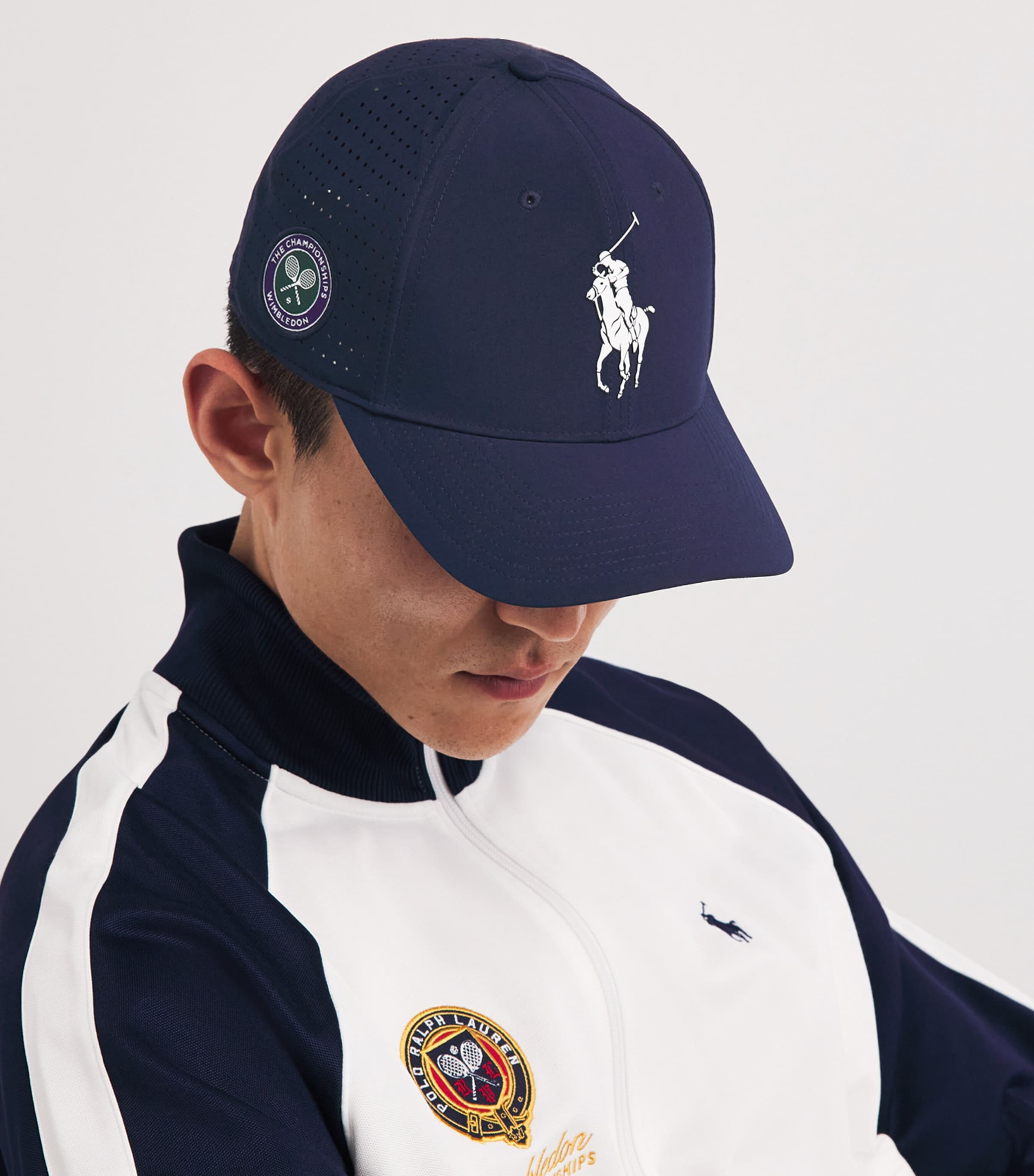 RLX Ralph Lauren Navy x Wimbledon Polo Pony Baseball Cap | Harrods US