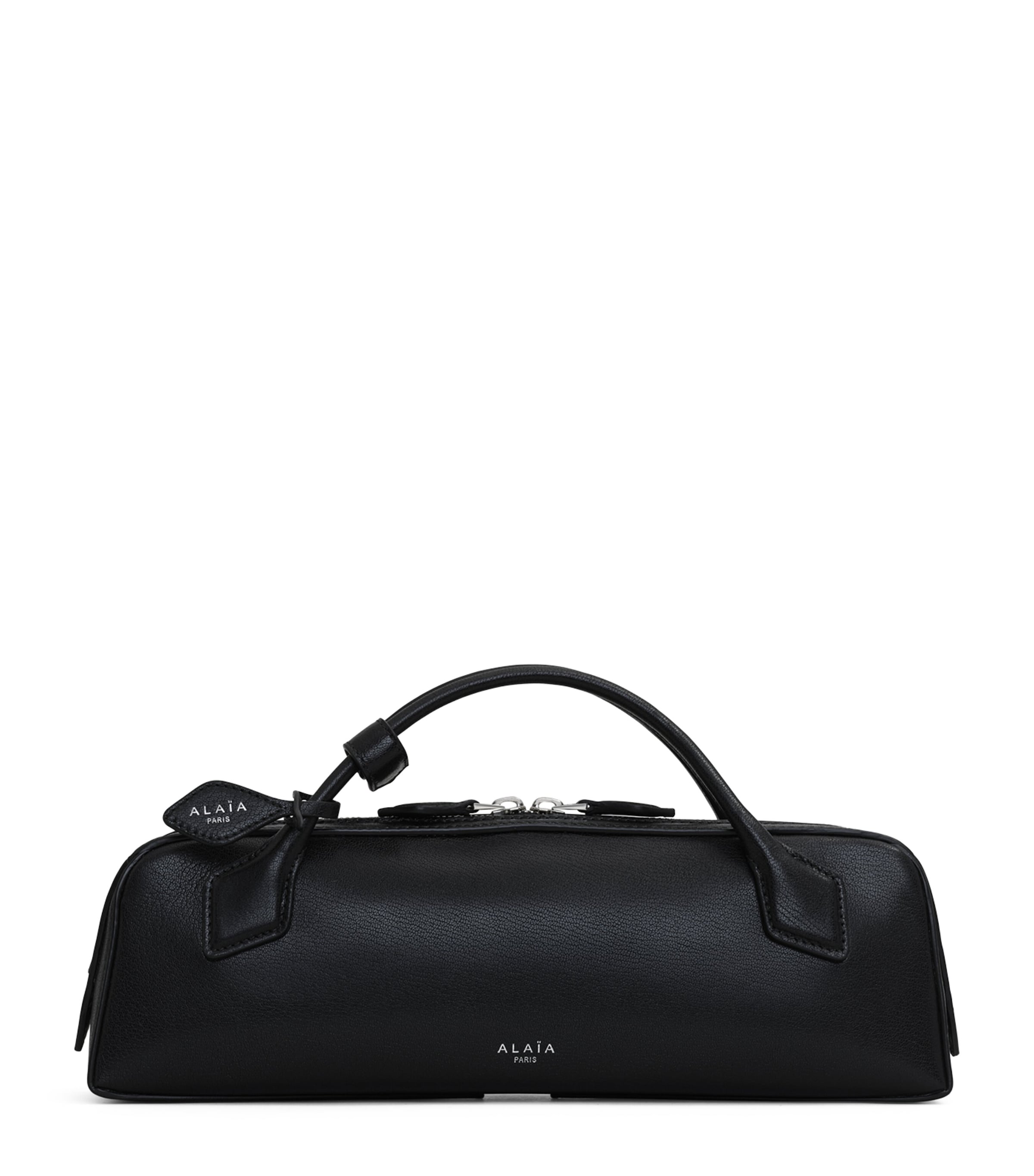 Alaïa Leather Le Teckel Top-handle Bag In Black