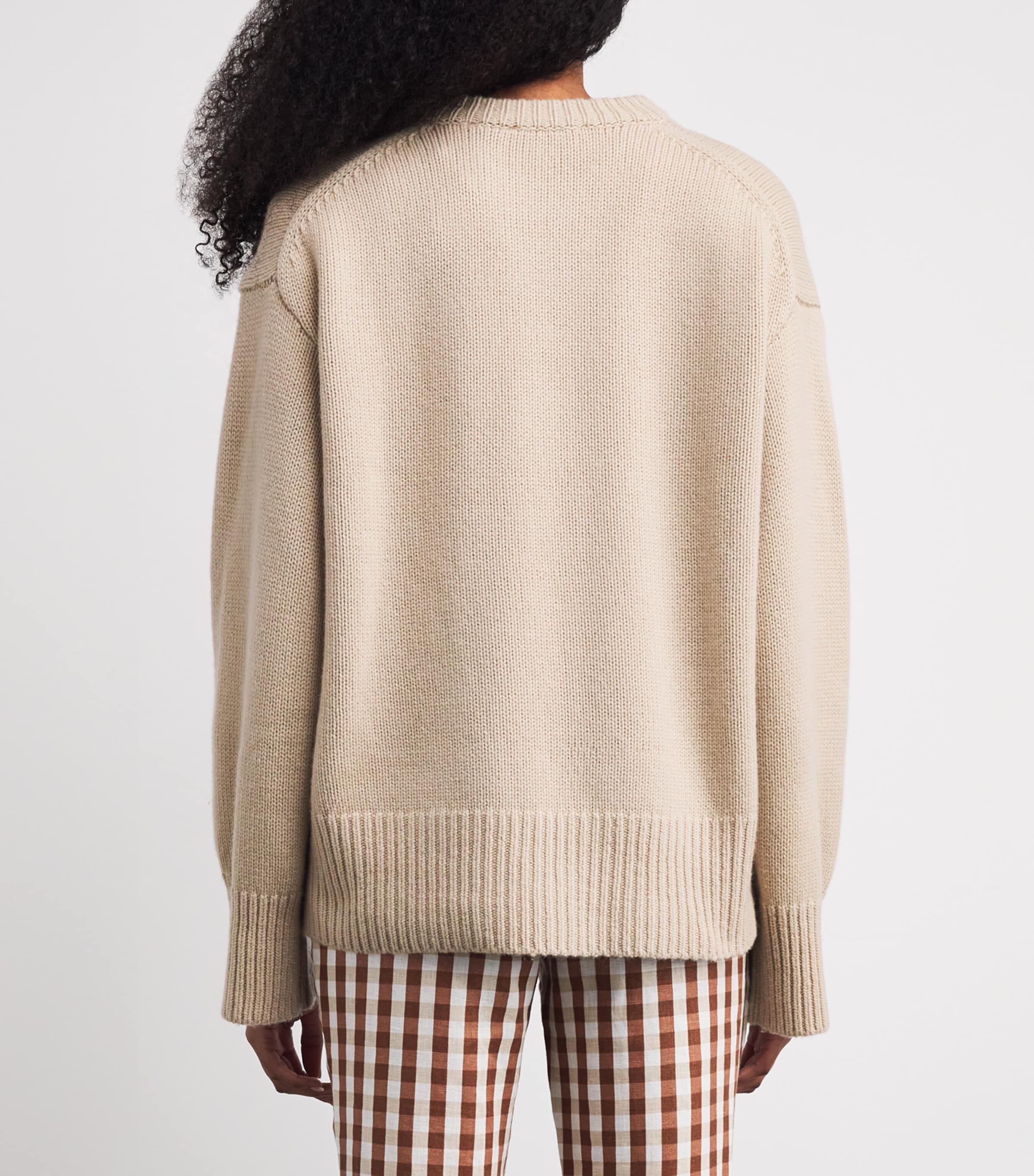 Cashmere Crew-Neck Sweater OATMEAL HEATHER Image 4