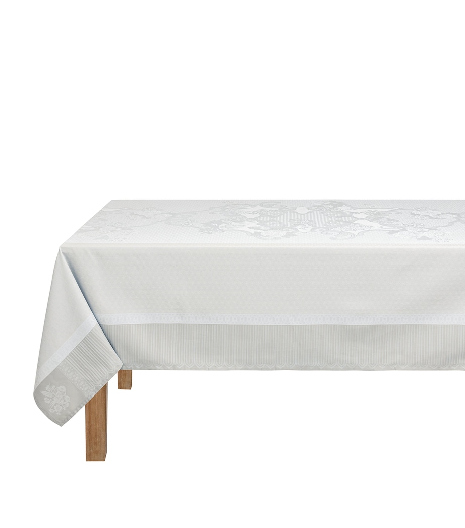 Le Jacquard Français Coated Cotton Promenade Impériale Tablecloth (175cm x 320cm) Grey Image 1