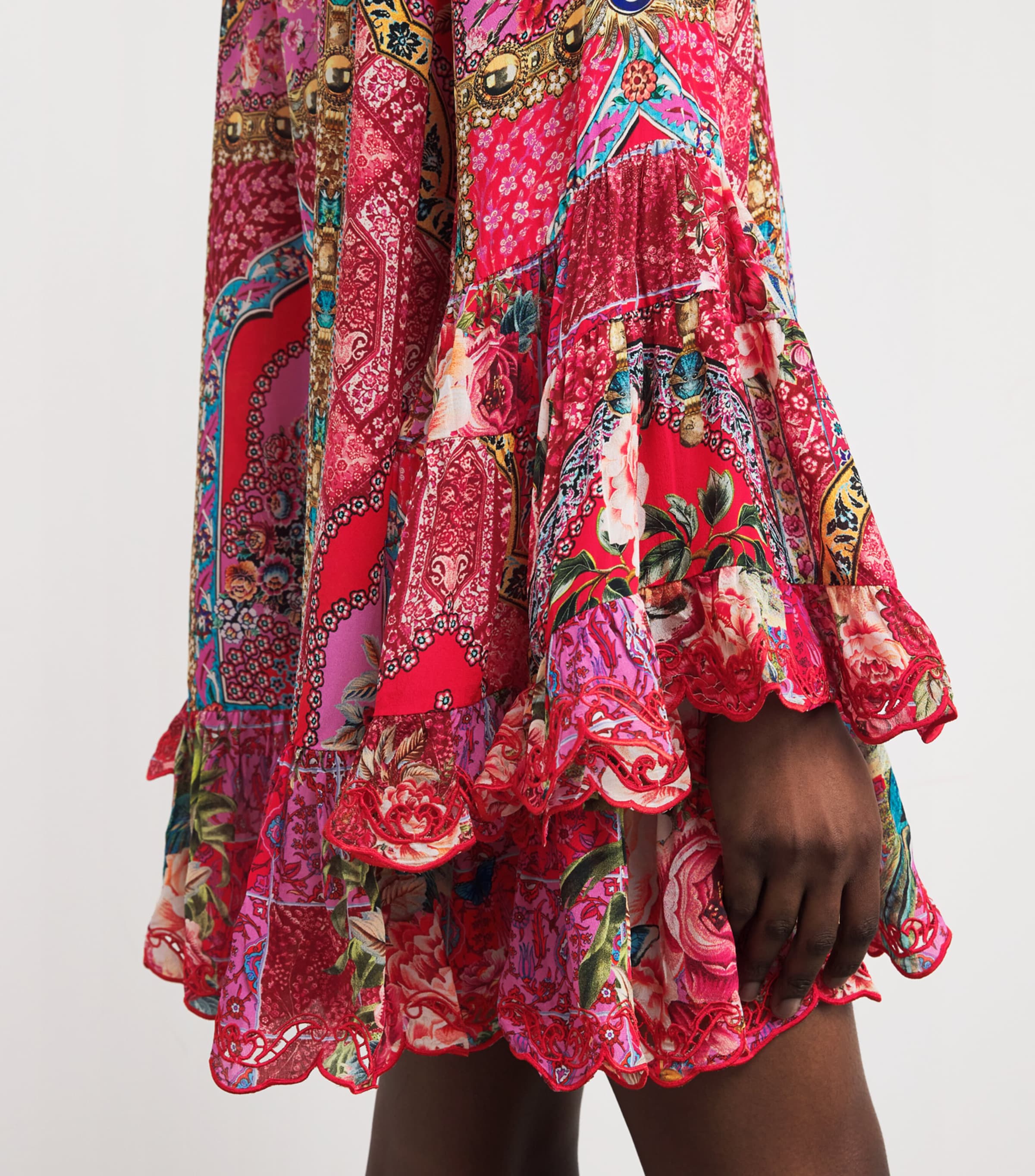 Silk A-Line Mini Dress HEIRLOOM EMPIRE HRMP Image 7