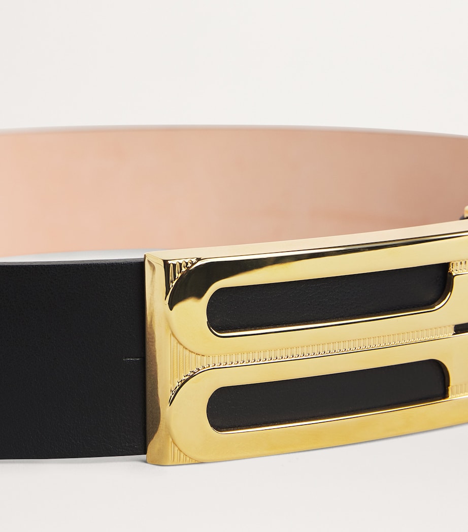 Jumbo Leather Frame Belt BLACK 1 Image 6