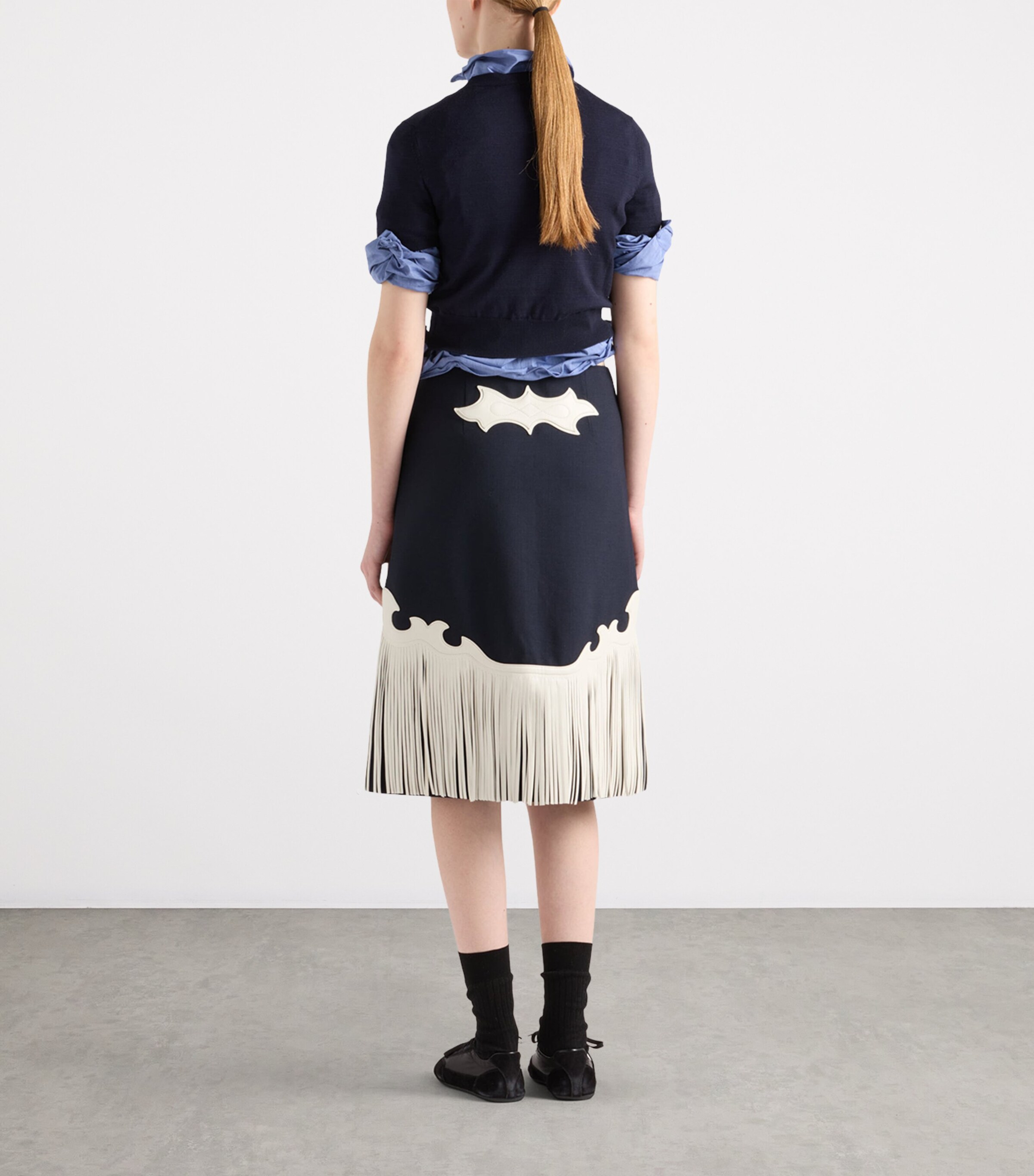 Wool V-Neck Sweater F0008 Image 5