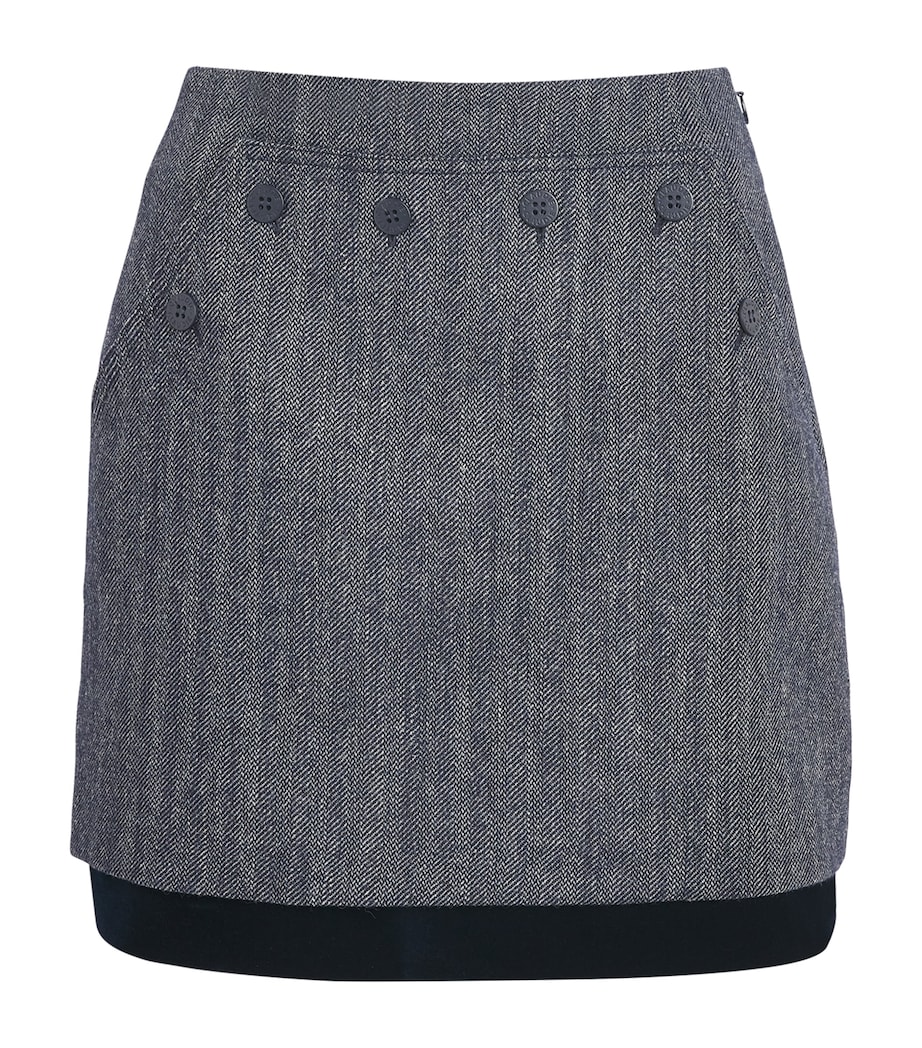 Claudie Pierlot Womens Wool-Blend Tweed Mini Skirt Dual Color Image 1