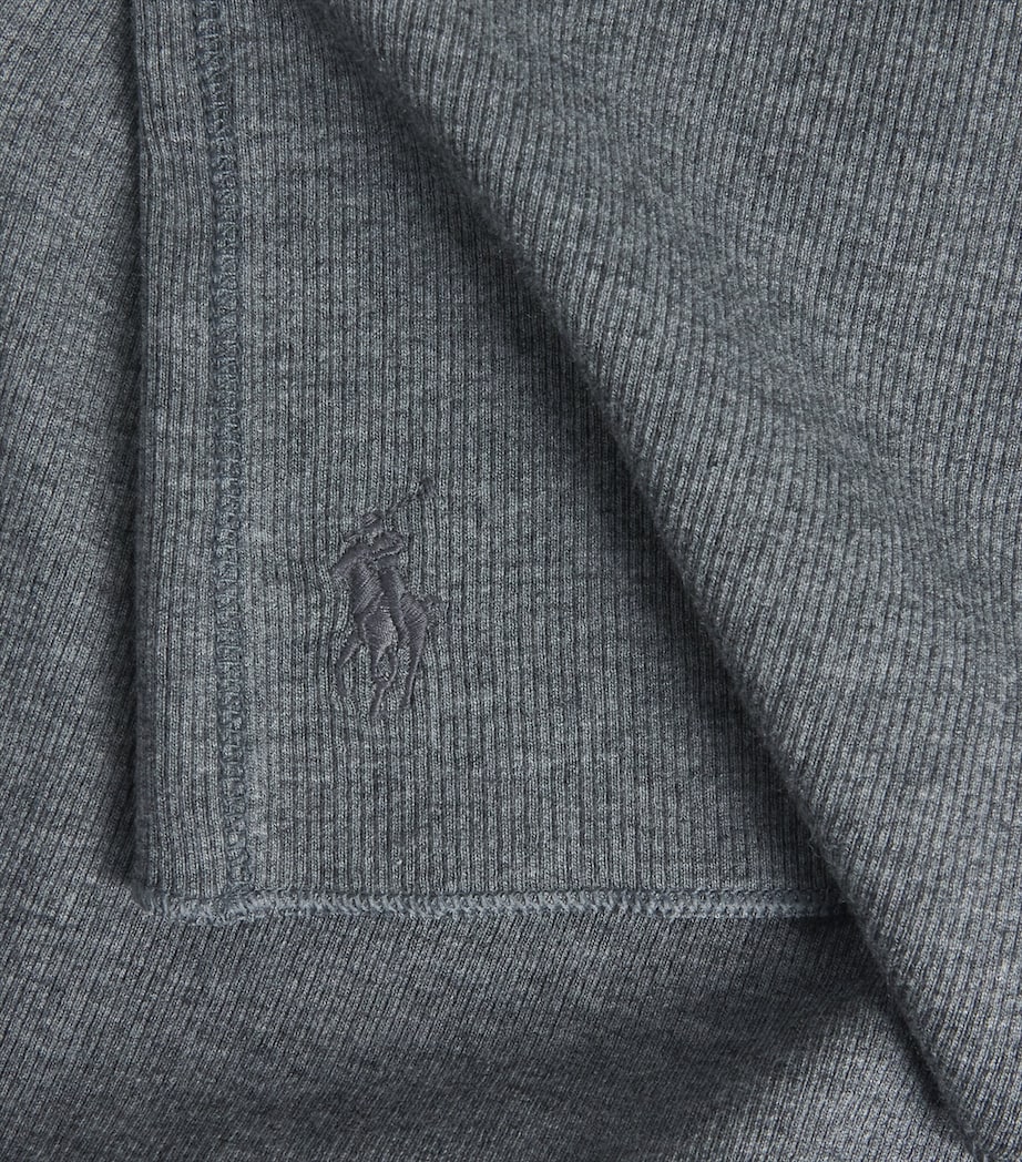 Polo Ralph Lauren Womens Slim Rollneck Sweater Med Flannel Heather Image 6