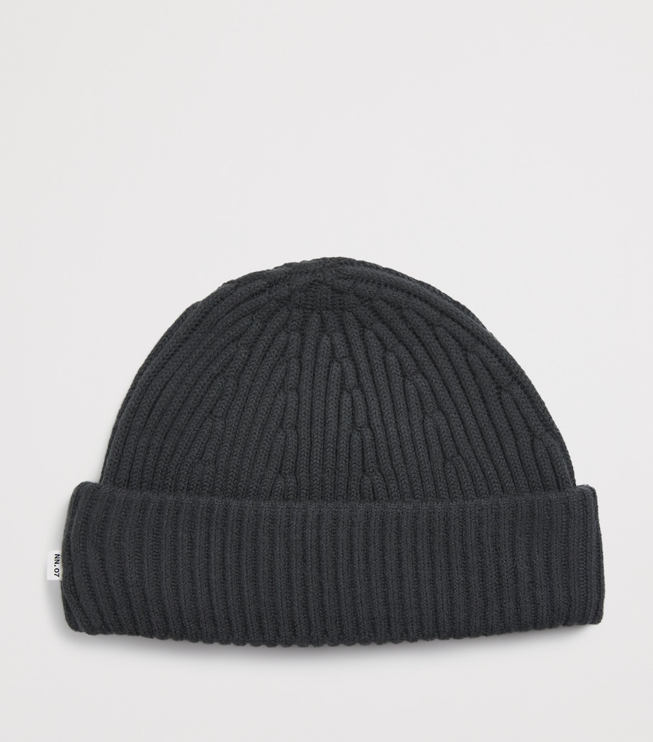 Wool-Blend Ribbed Beanie DARK ARMY Image 2