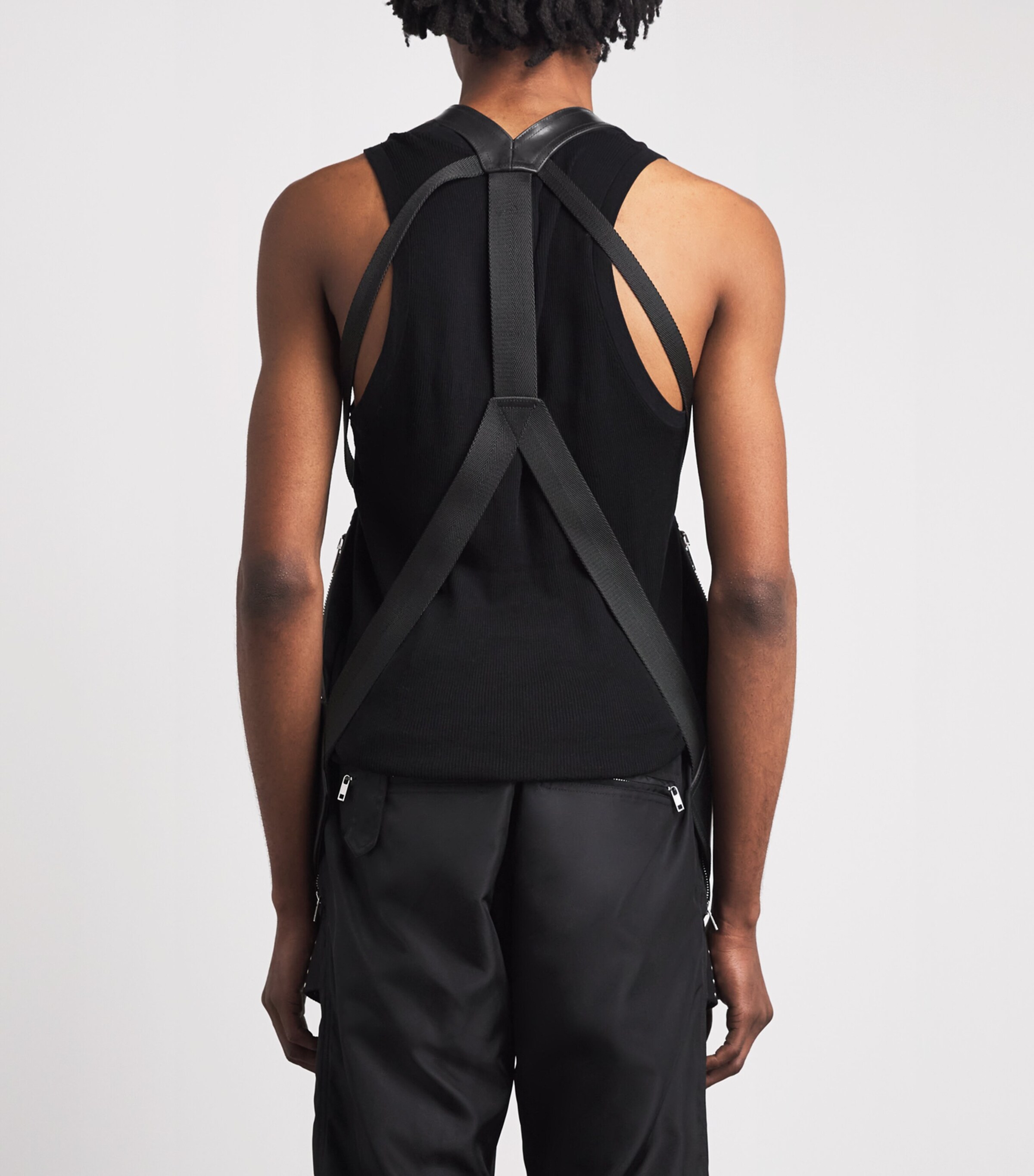 Rick Owens Mens Temple Bauhaus Vest Black Image 5