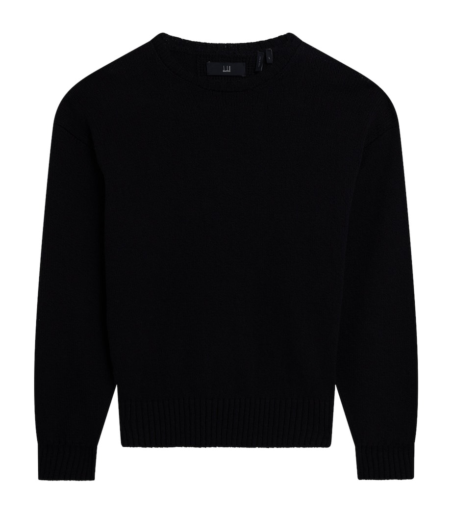 Cotton Crew-Neck Sweater 416HOUSE NAVY Image 1