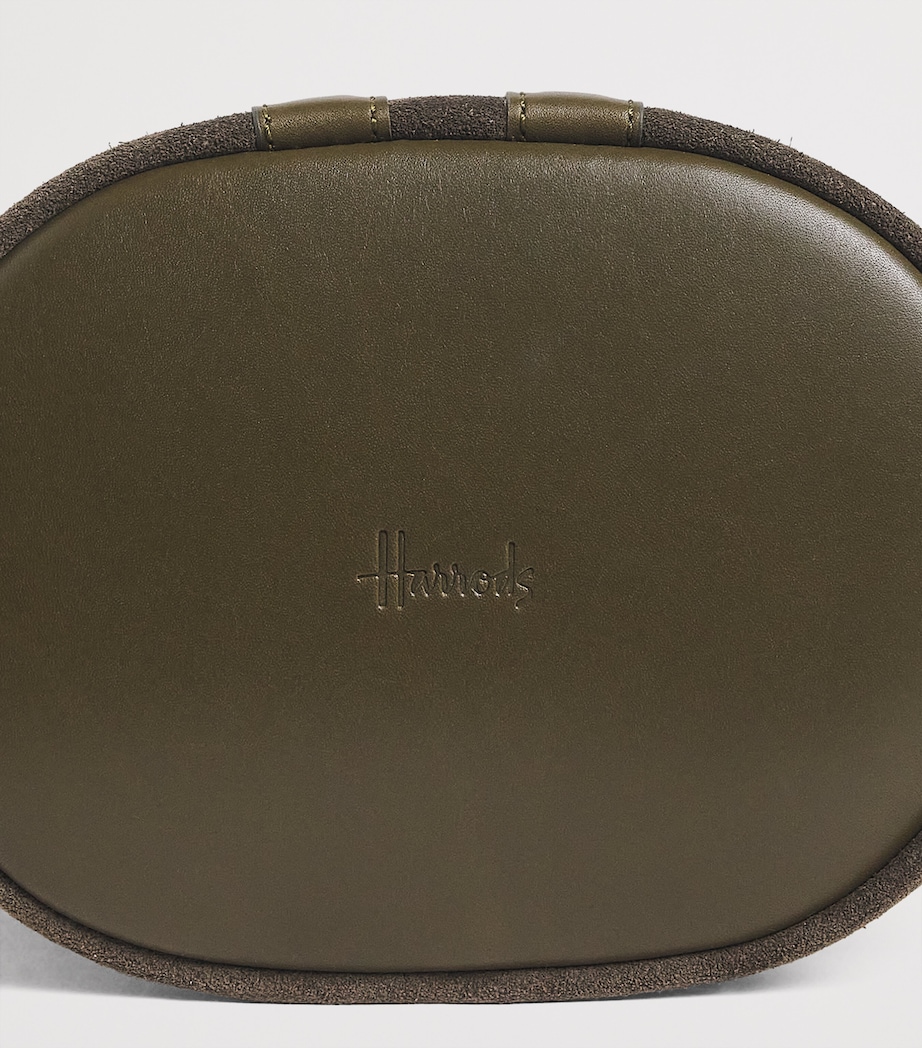 Small Suede Cross-Body Bag OLIVE Image 6