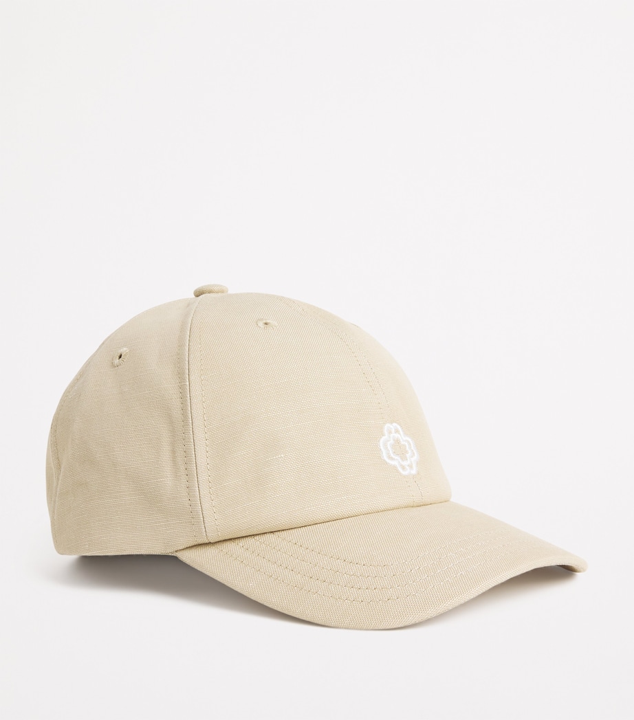 Maje Cotton Logo Cap Ecru Image 2