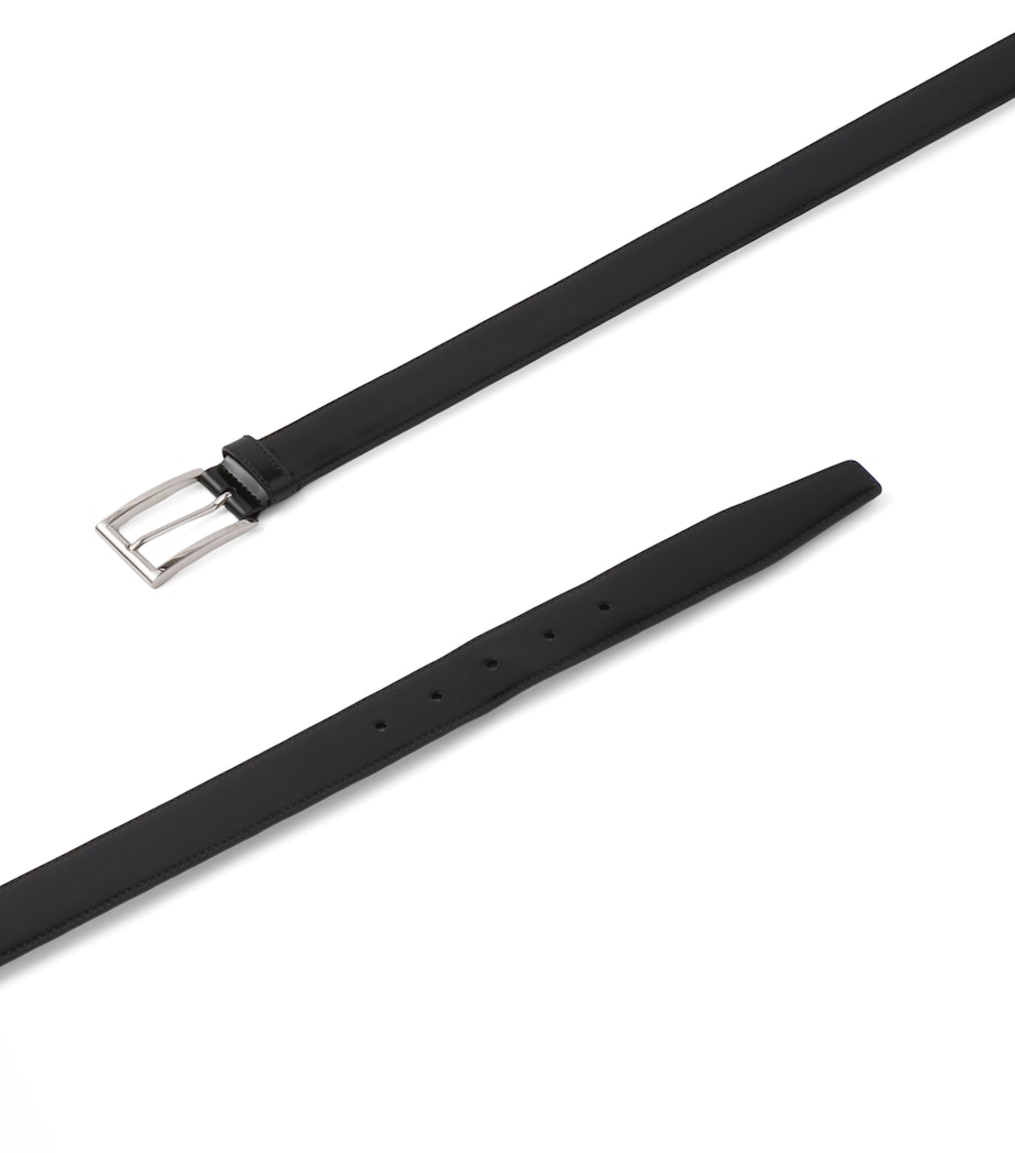 Leather Square-Buckle Belt F0002 Image 3