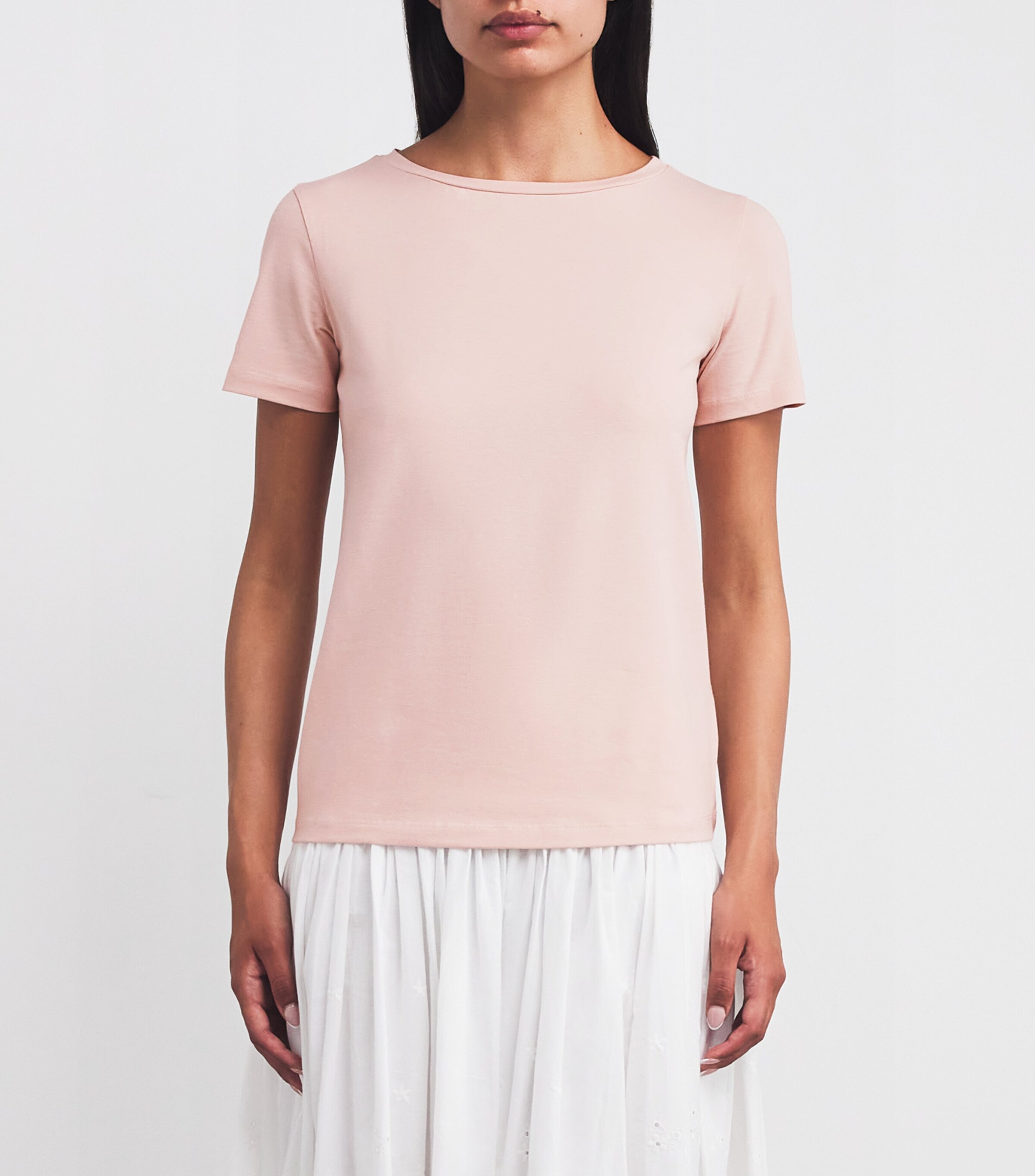 Stretch-Cotton T-Shirt POWDER Image 3