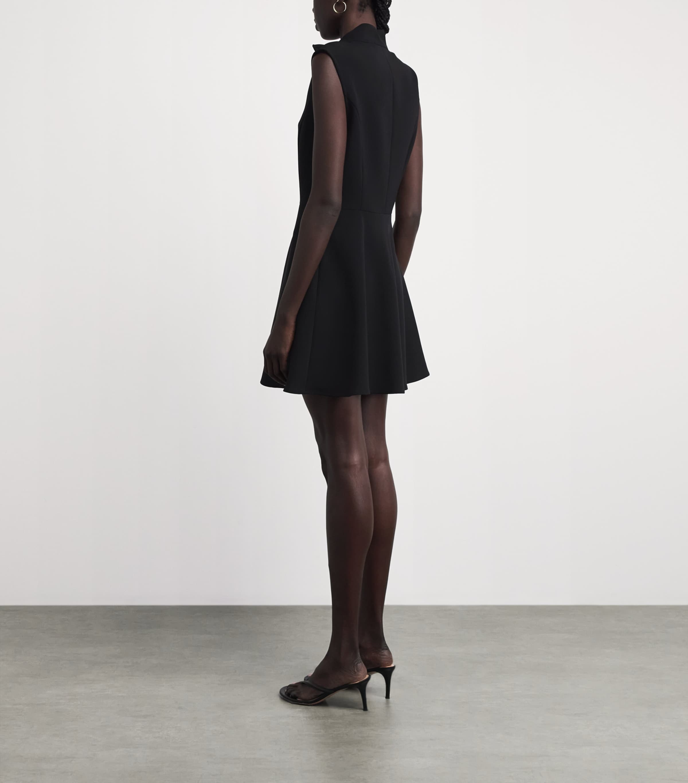 Claudie Pierlot Womens Tie-Front Mini Dress Black Image 4