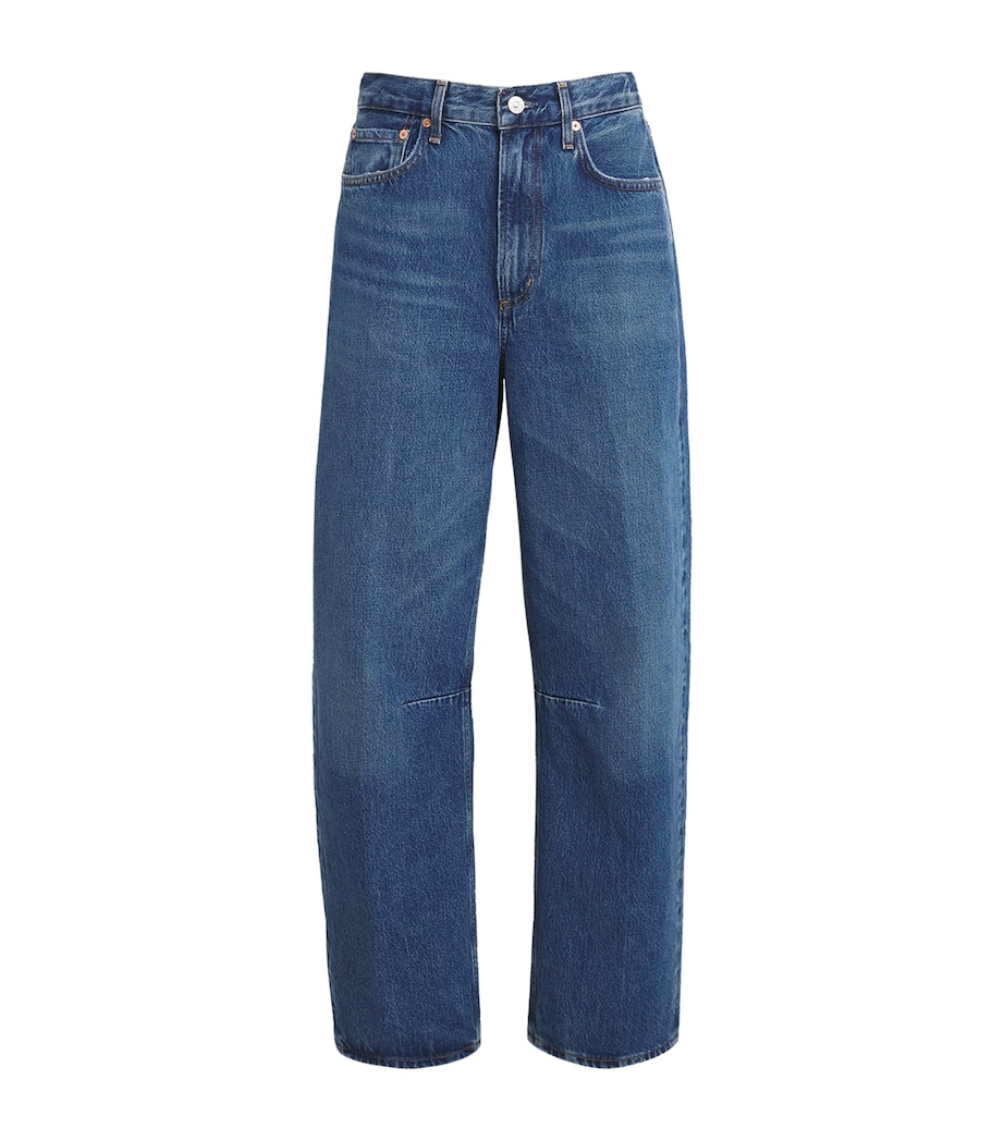Citizens of Humanity Womens Miro Barrel-Leg Relaxed Jeans Azure Blue (indigo) Image 1