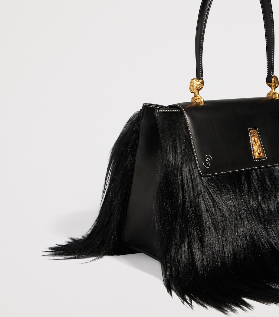 Schiaparelli Leather Go Go Tote Bag Black Image 4