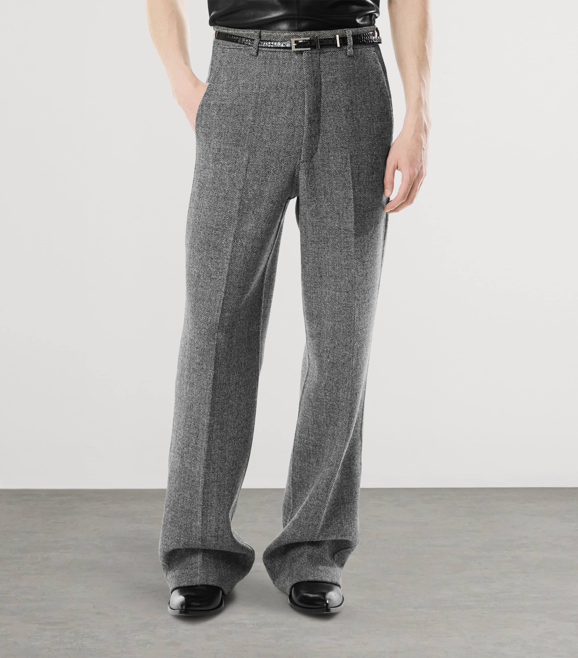 Herringbone Tailored Trousers NWA Image 3