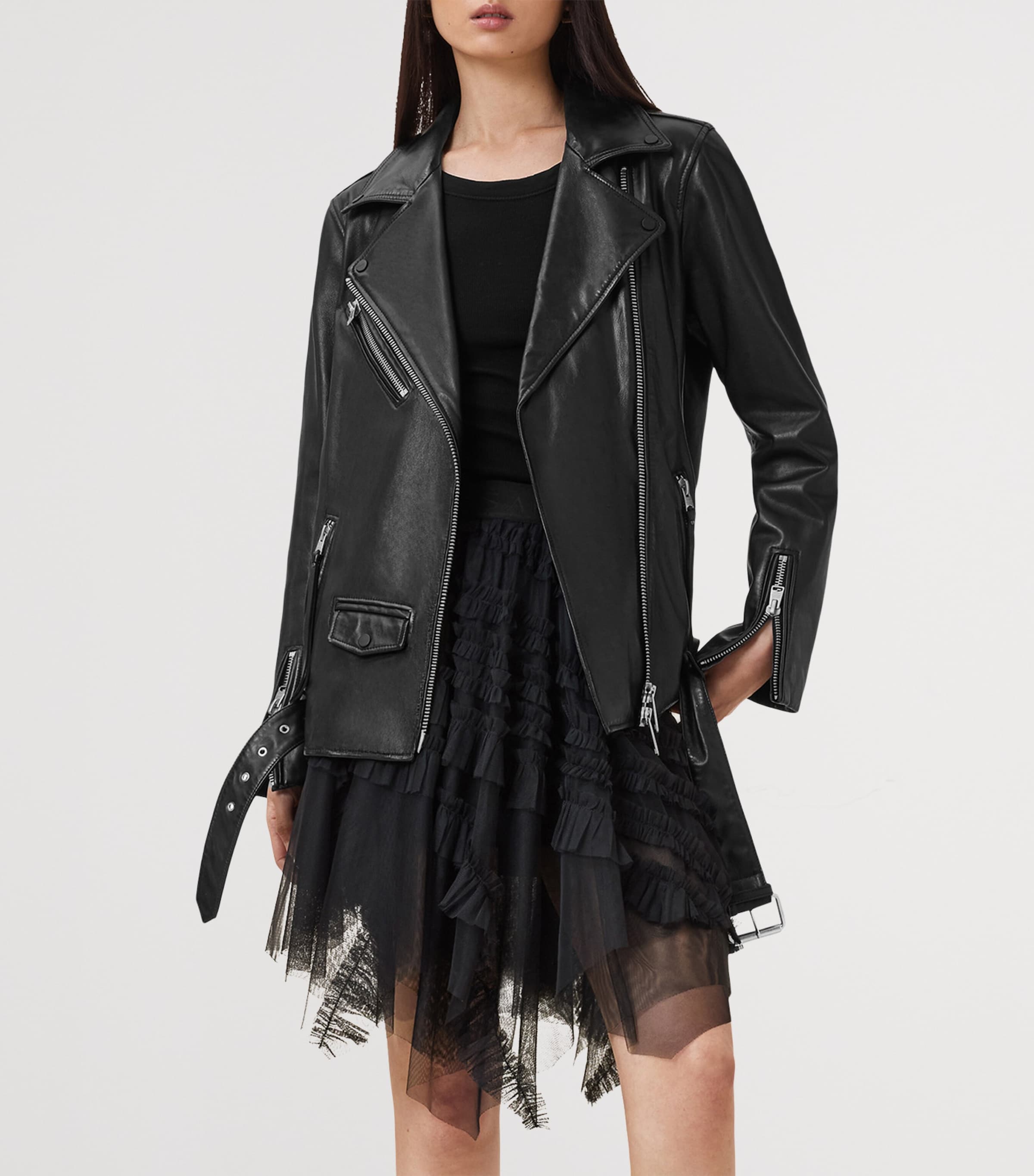 Tulle Jayde Mini Skirt BLACK Image 5