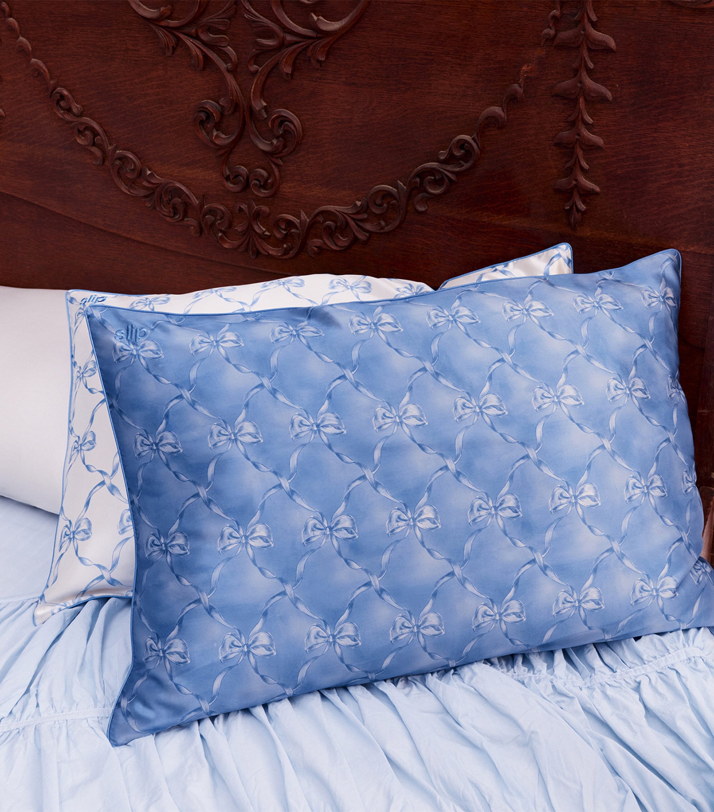 Mulberry Silk Queen Pillowcase BLUEBELLE Image 3