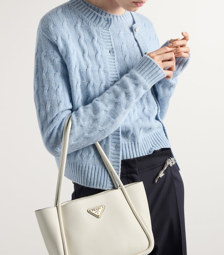 Cashmere Cable-Knit Cardigan F0013 Image 4