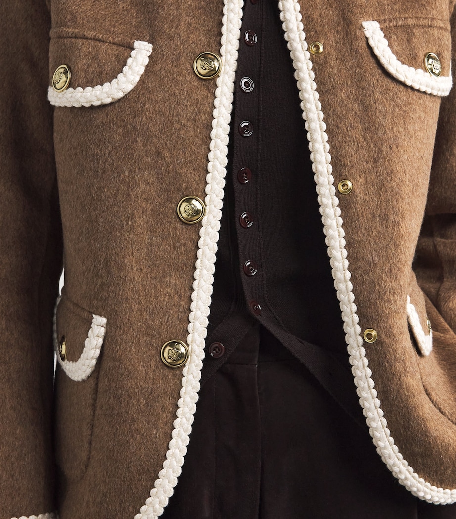 Wool-Blend Double-Faced Jacket DARK BLOND Image 6