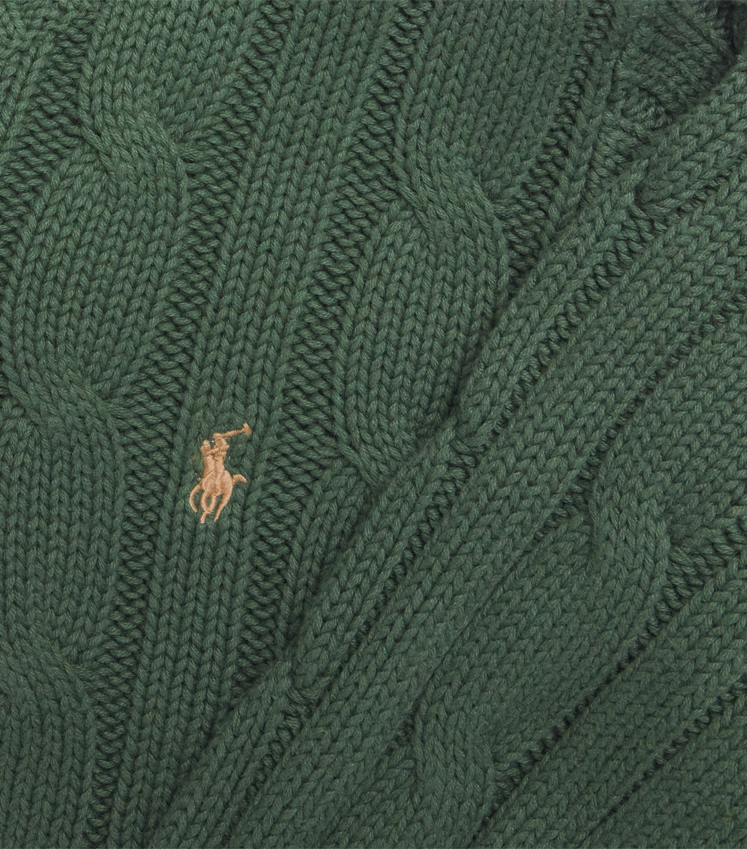 Cotton Cable-Knit Sweater (6-14 Years) GREEN Image 3