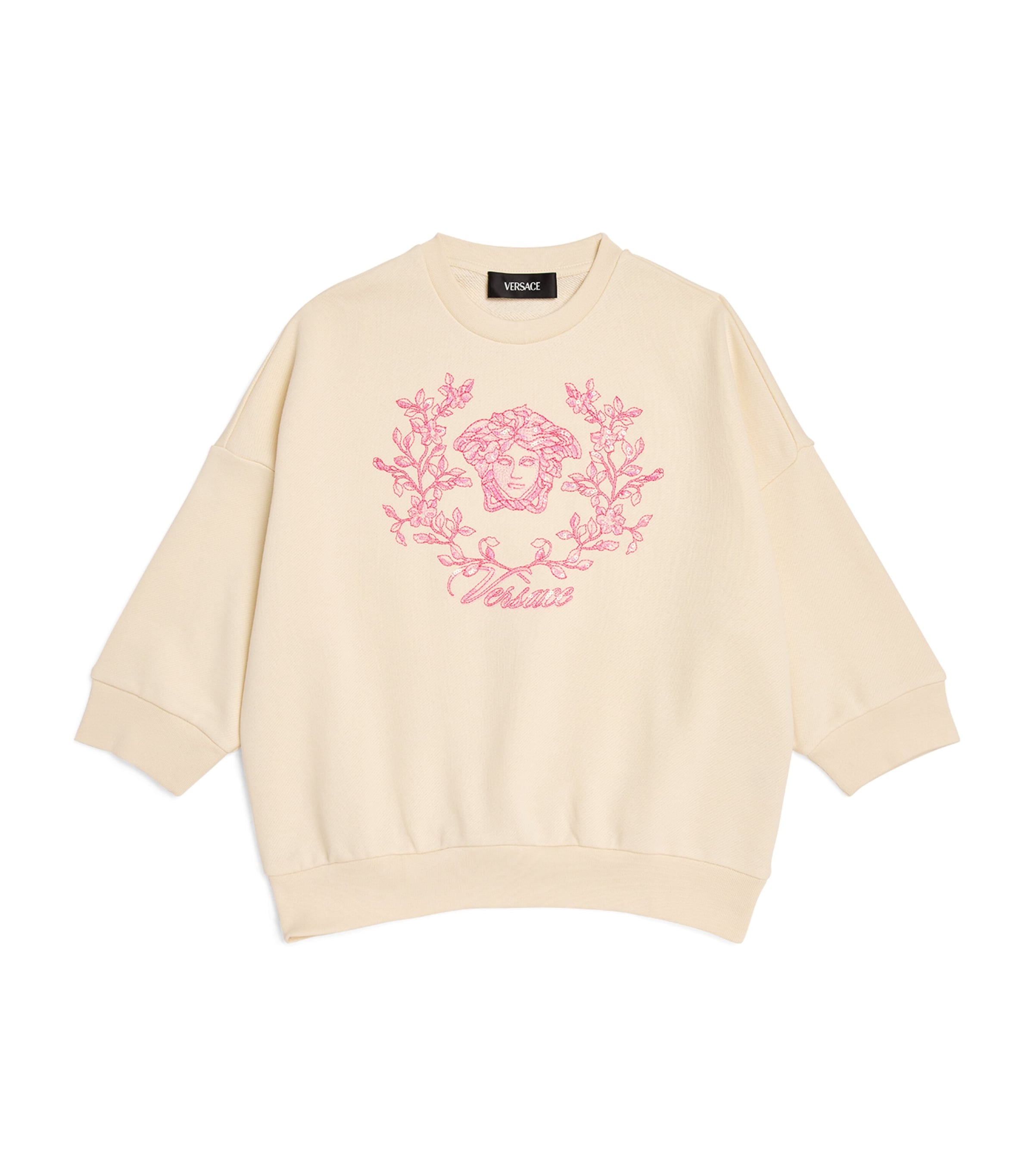 Versace Medusa Crest Sweatshirt In White