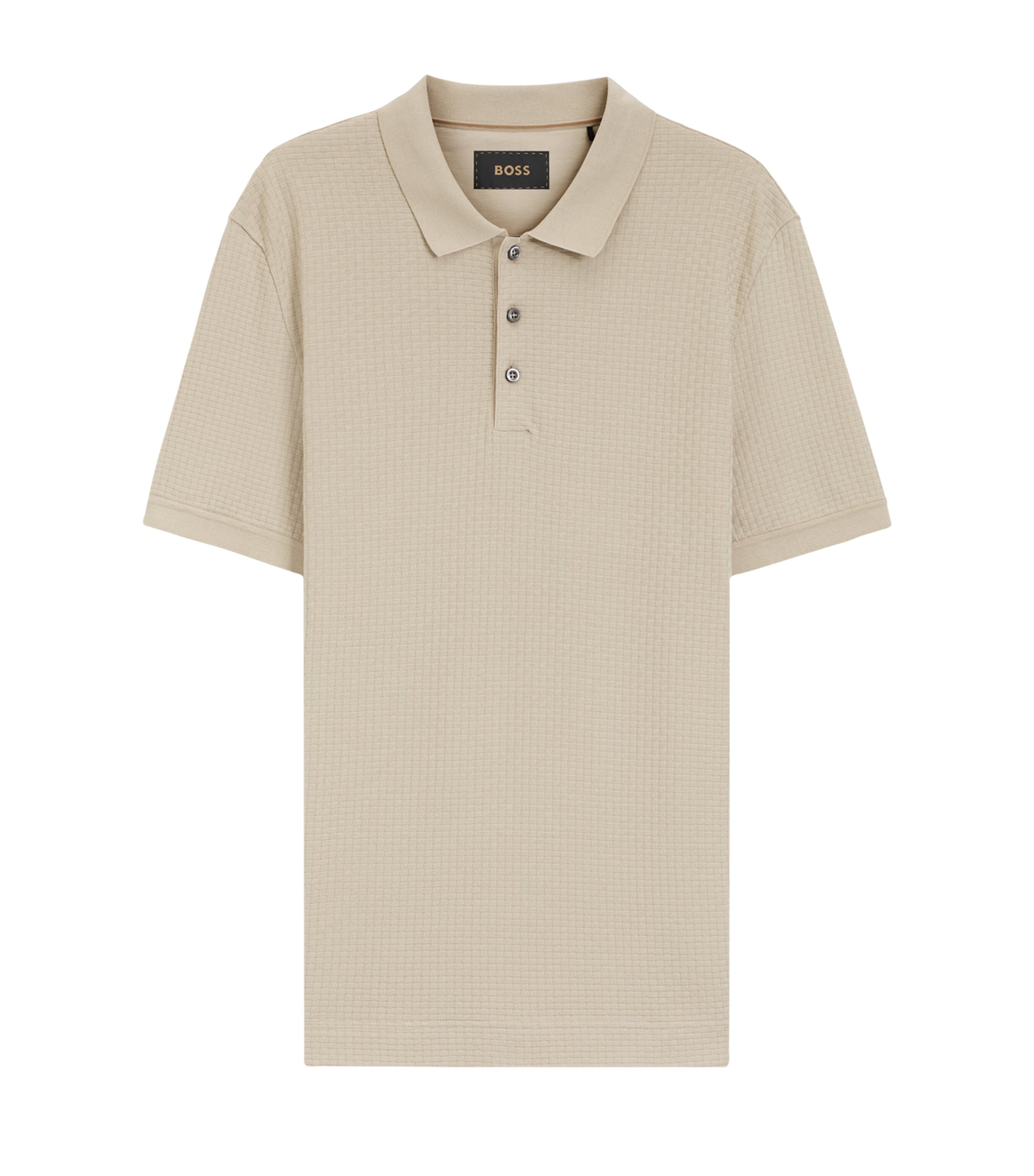 BOSS Mens Cotton Polo Shirt Image 1