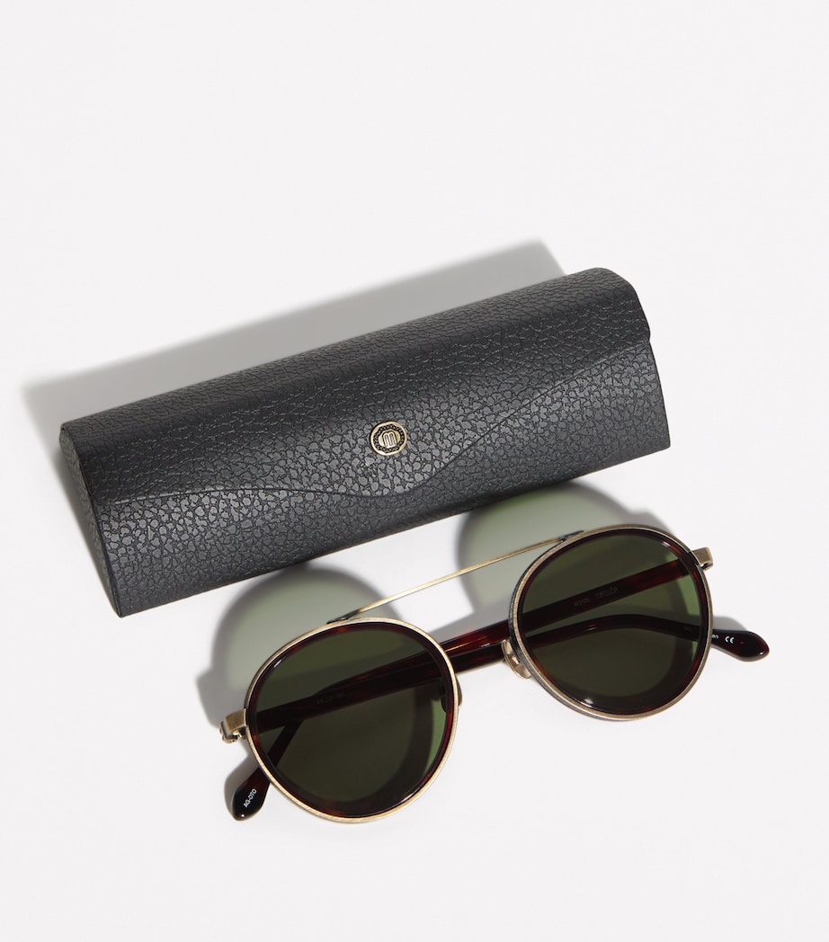 Titanium Aviator M3125 Sunglasses ANTIQ GLD-DRK TRTSE Image 4