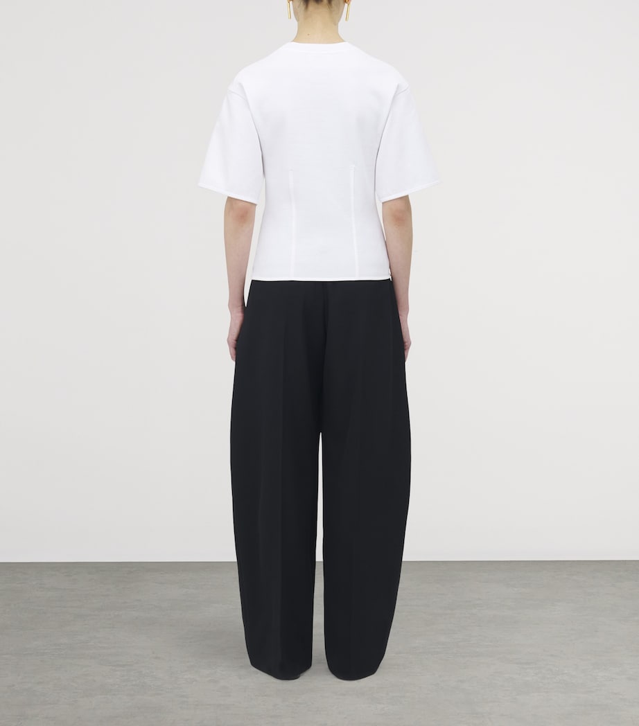 Cotton Rib-Front T-Shirt 9000 Image 4