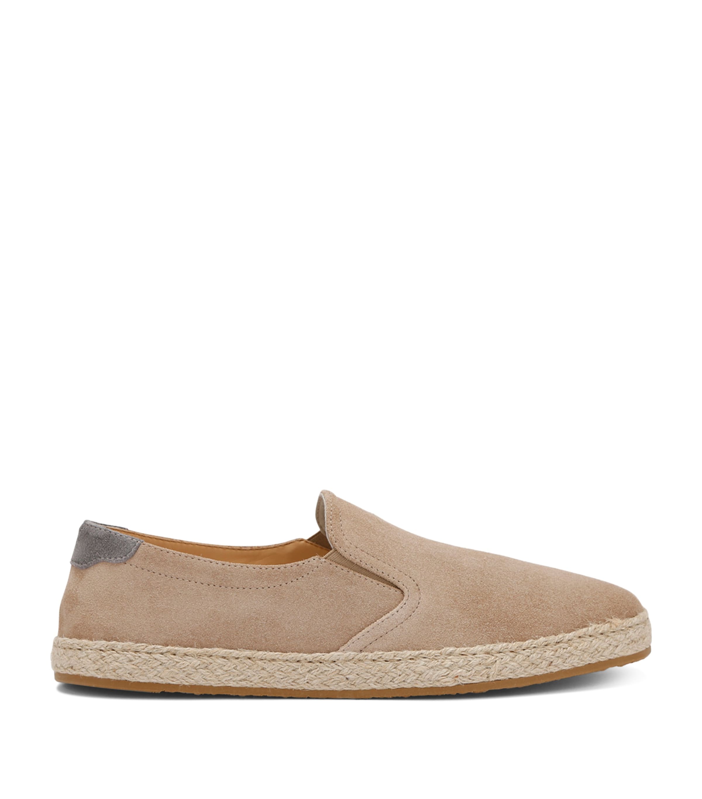 Brunello Cucinelli Suede Espadrilles In Beige