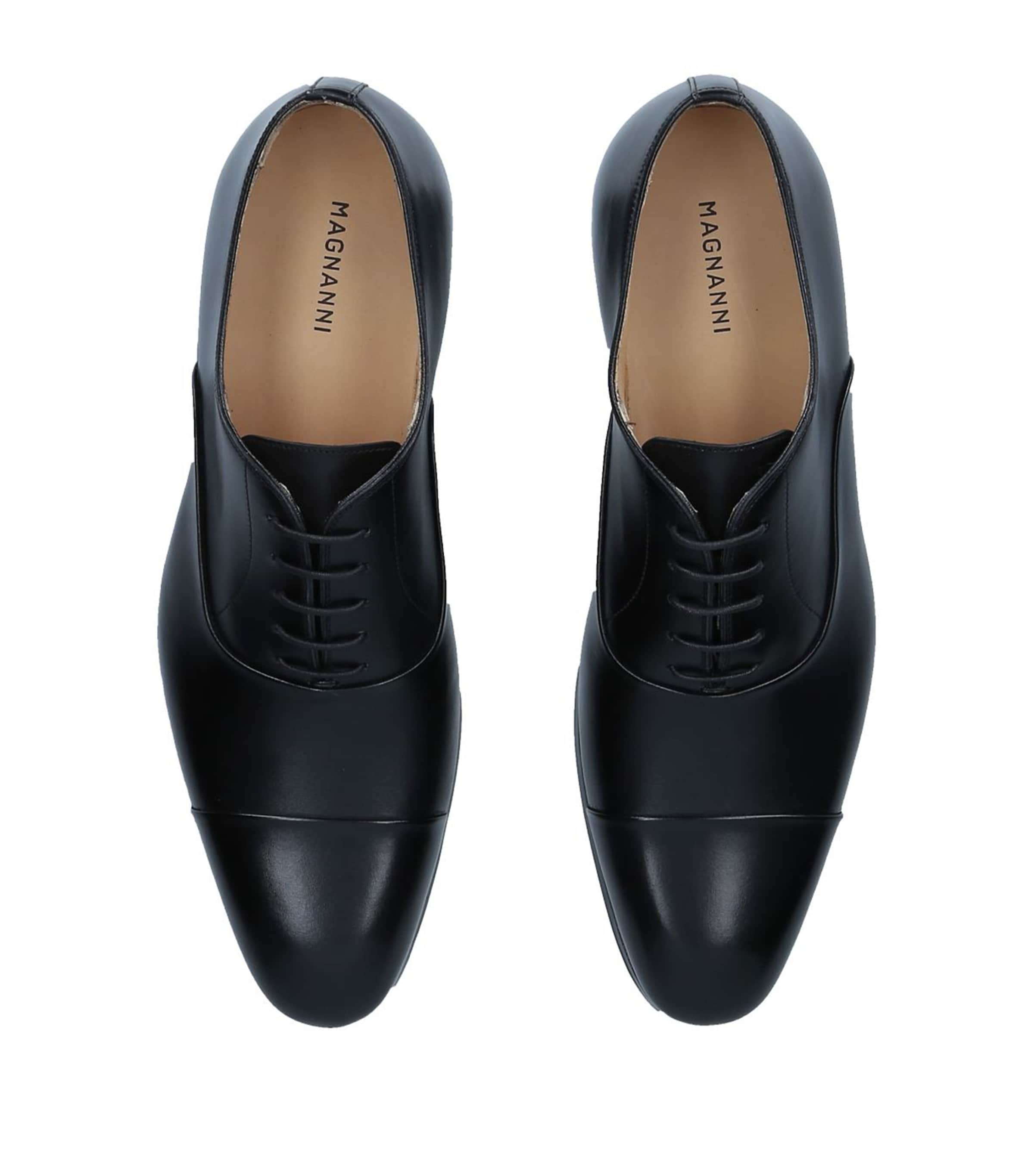 Leather Oxford Shoes BLACK Image 4