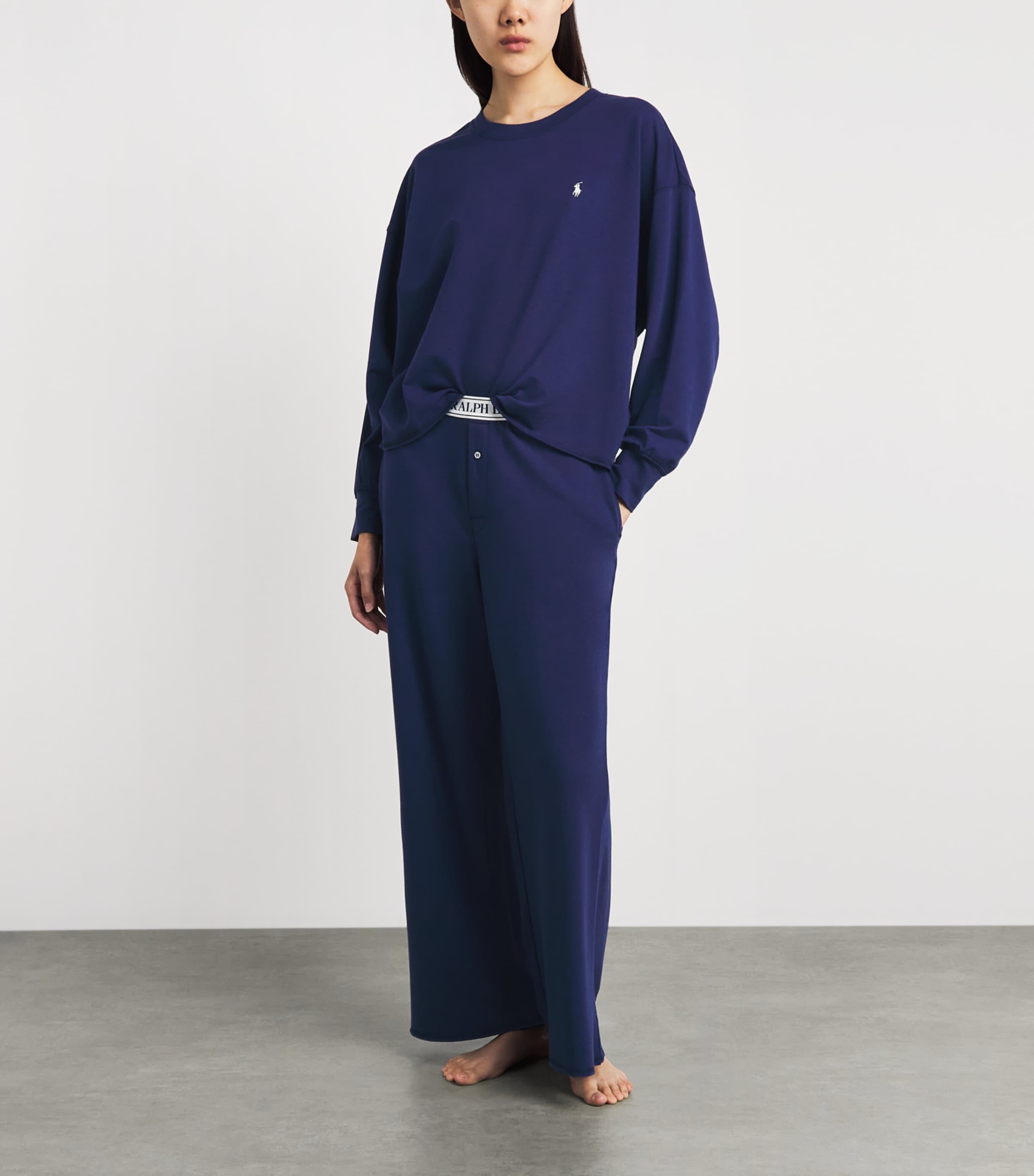 Polo Ralph Lauren Womens Polo Pony Pyjama Set Navy Image 2