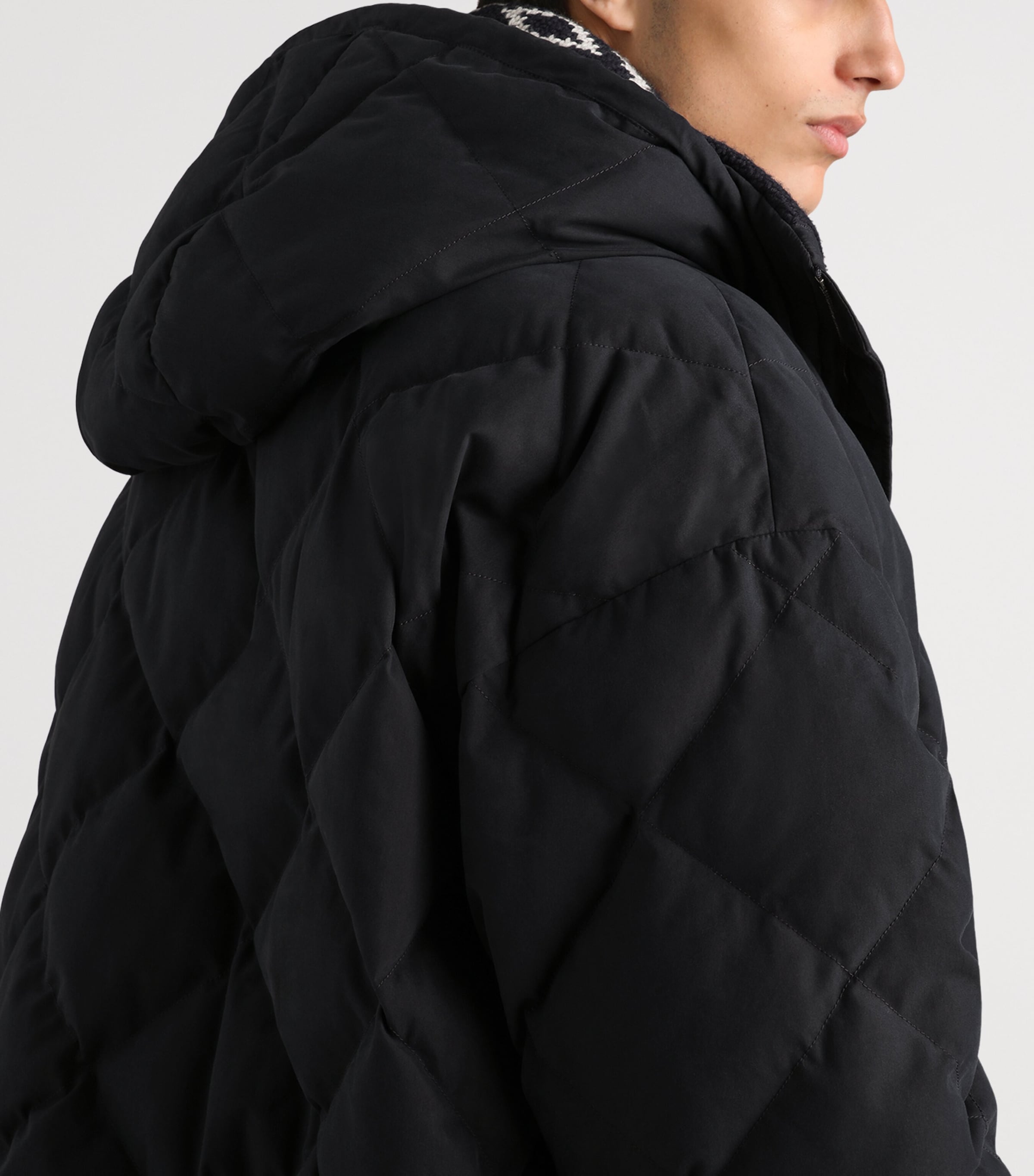 Dolce&Gabbana Mens Quilted Hooded Jacket Very Dark Blue Image 5
