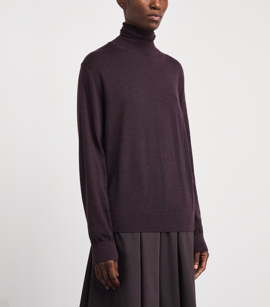 Brioni Womens Cashmere-Silk Rollneck Sweater Image 4