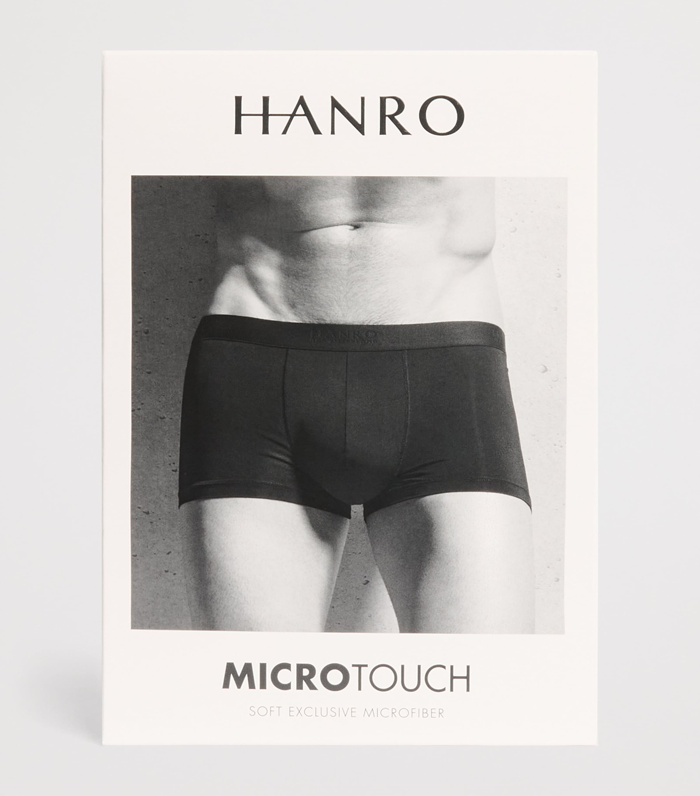 Hanro Mens Micro-Touch Boxer Briefs Blue Whale Image 4