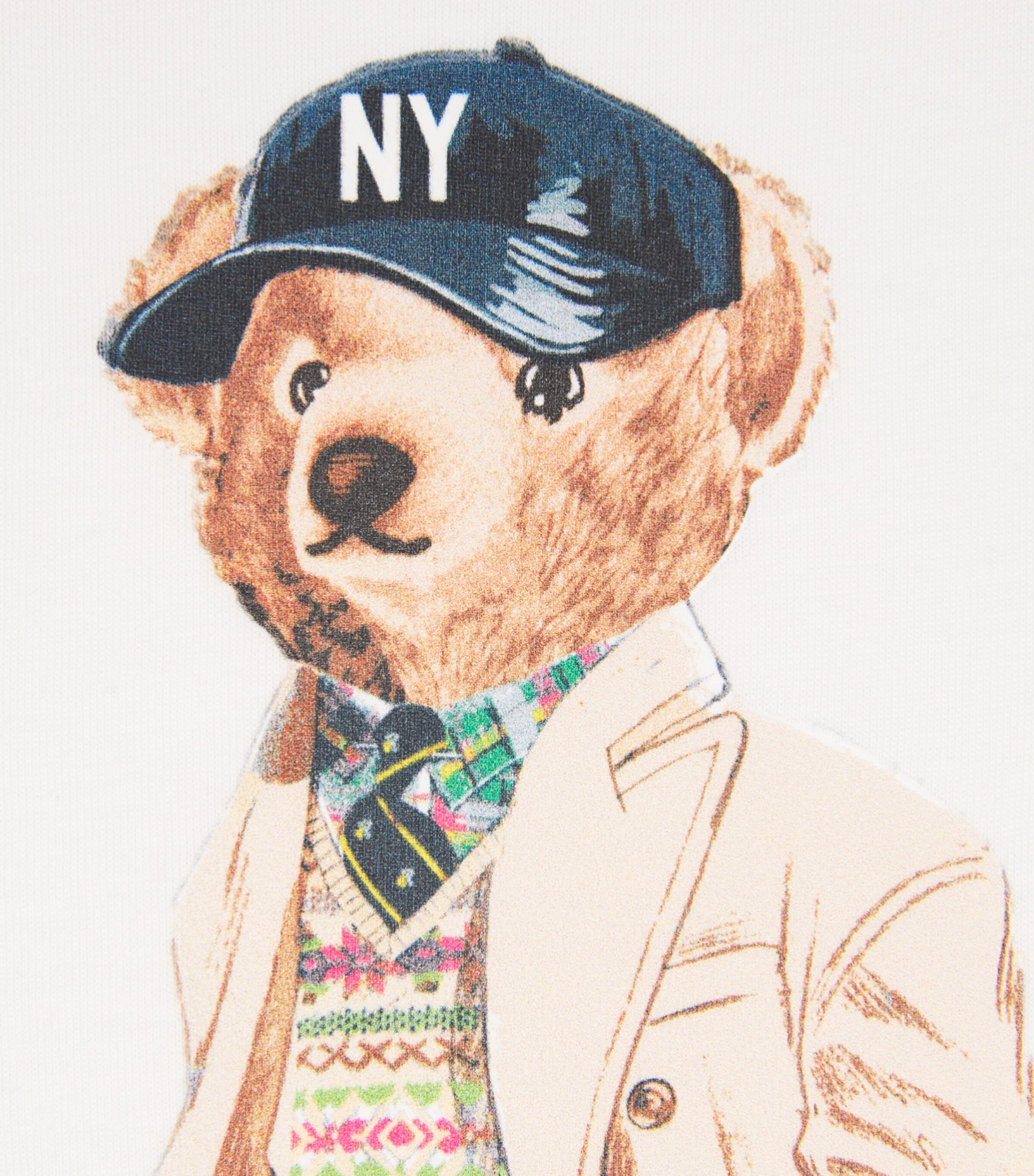 Polo Ralph Lauren Mens Cotton Polo Bear T-Shirt White Image 6