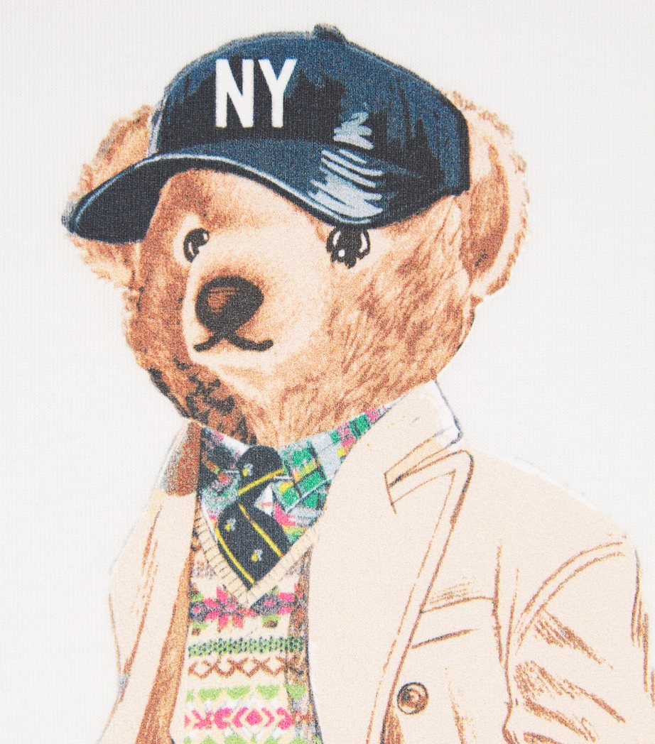 Polo Ralph Lauren Mens Cotton Polo Bear T-Shirt White Image 6