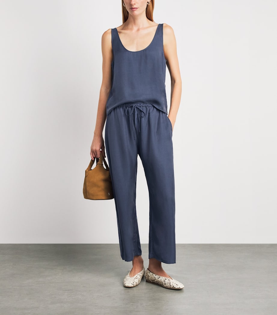 LESET Womens Kim Drawstring trousers Denim Image 2